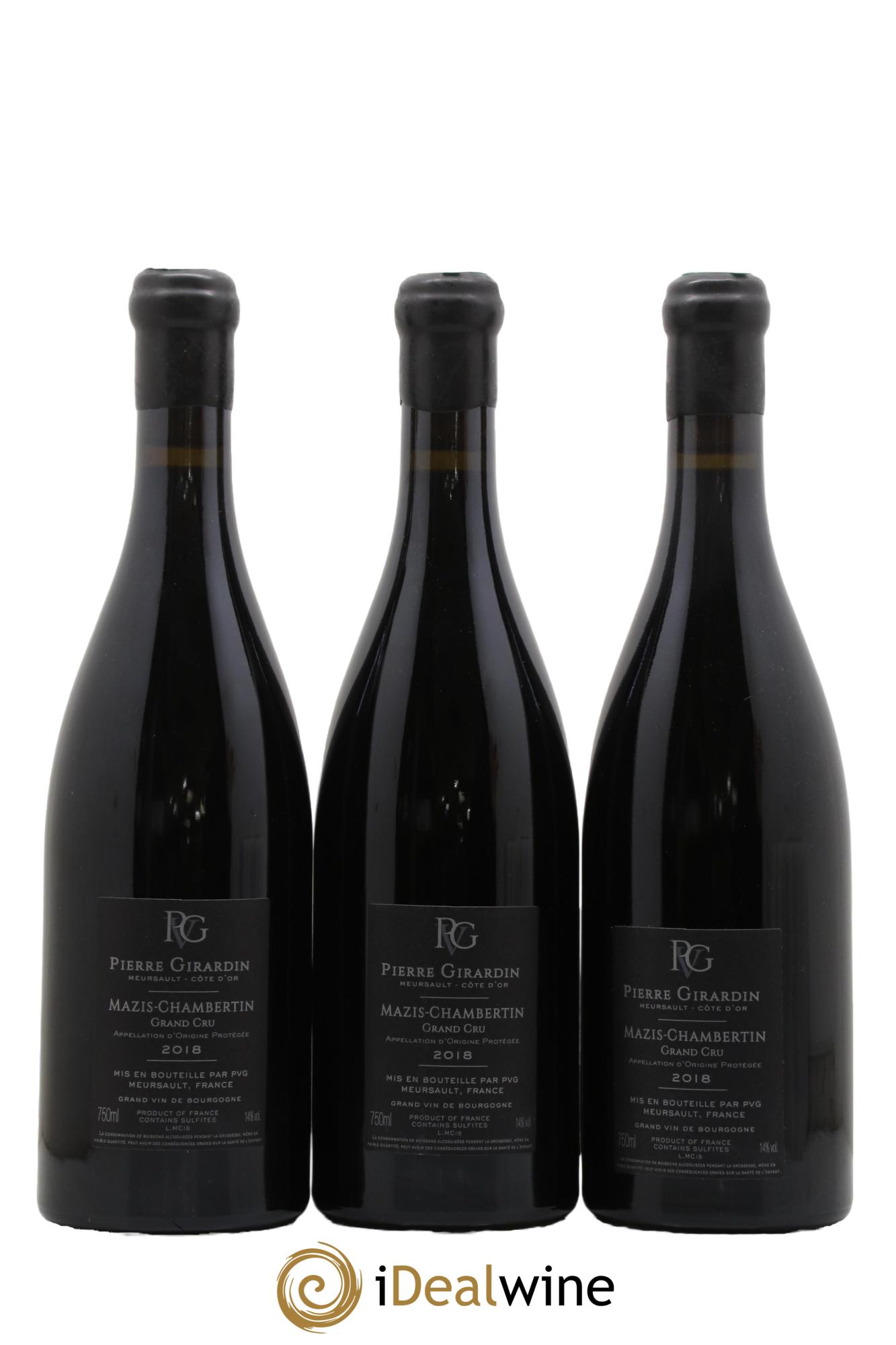 Mazis-Chambertin Grand Cru Pierre Girardin 2018 - Lot of 3 bottles - 1