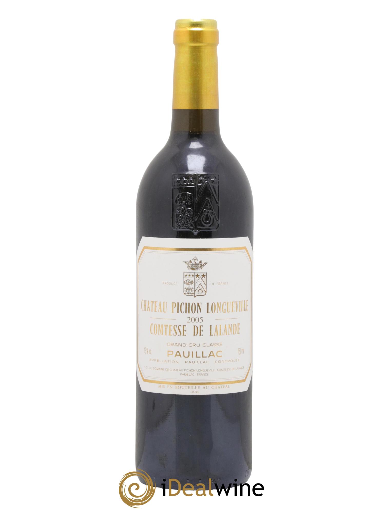 Château Pichon Longueville Comtesse de Lalande 2ème Grand Cru Classé 2005 - Lot de 1 bouteille - 0