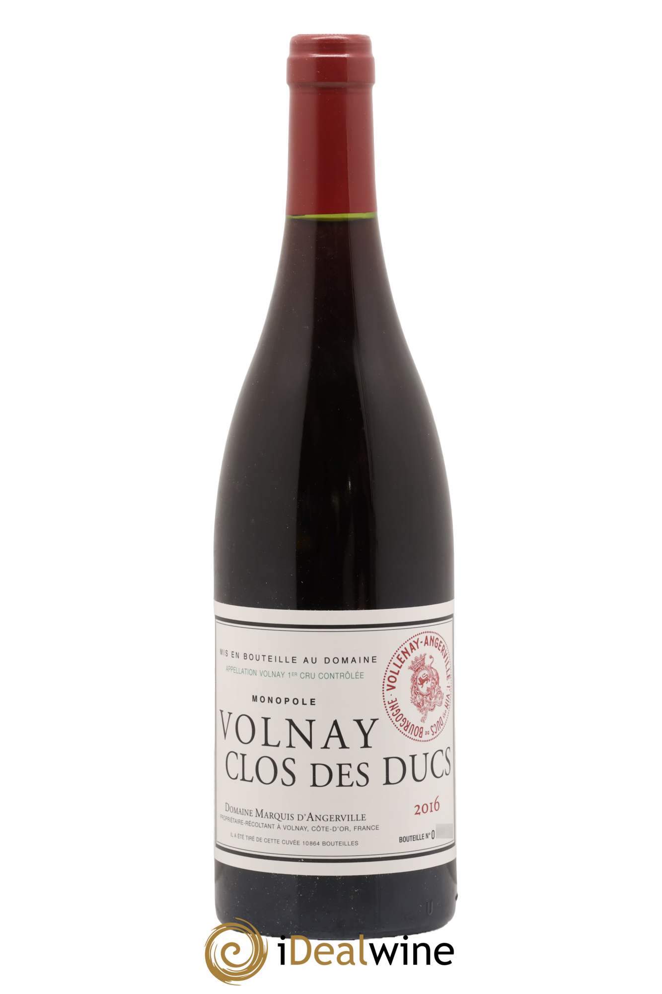 Volnay 1er Cru Clos des Ducs Marquis d'Angerville (Domaine) 2016 - Lot de 1 bouteille - 0