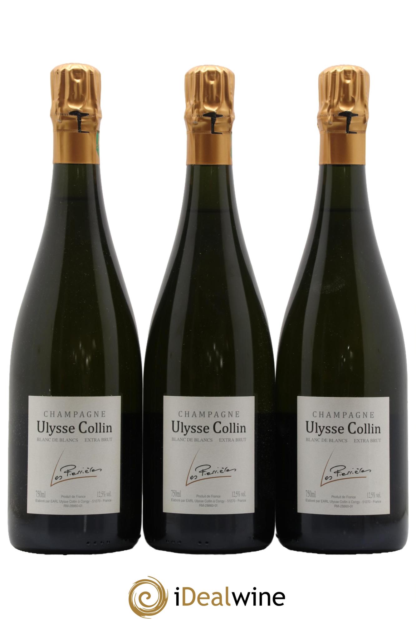 Les Pierrières Blancs de Blancs Extra-Brut Ulysse Collin - Lot de 3 bouteilles - 0