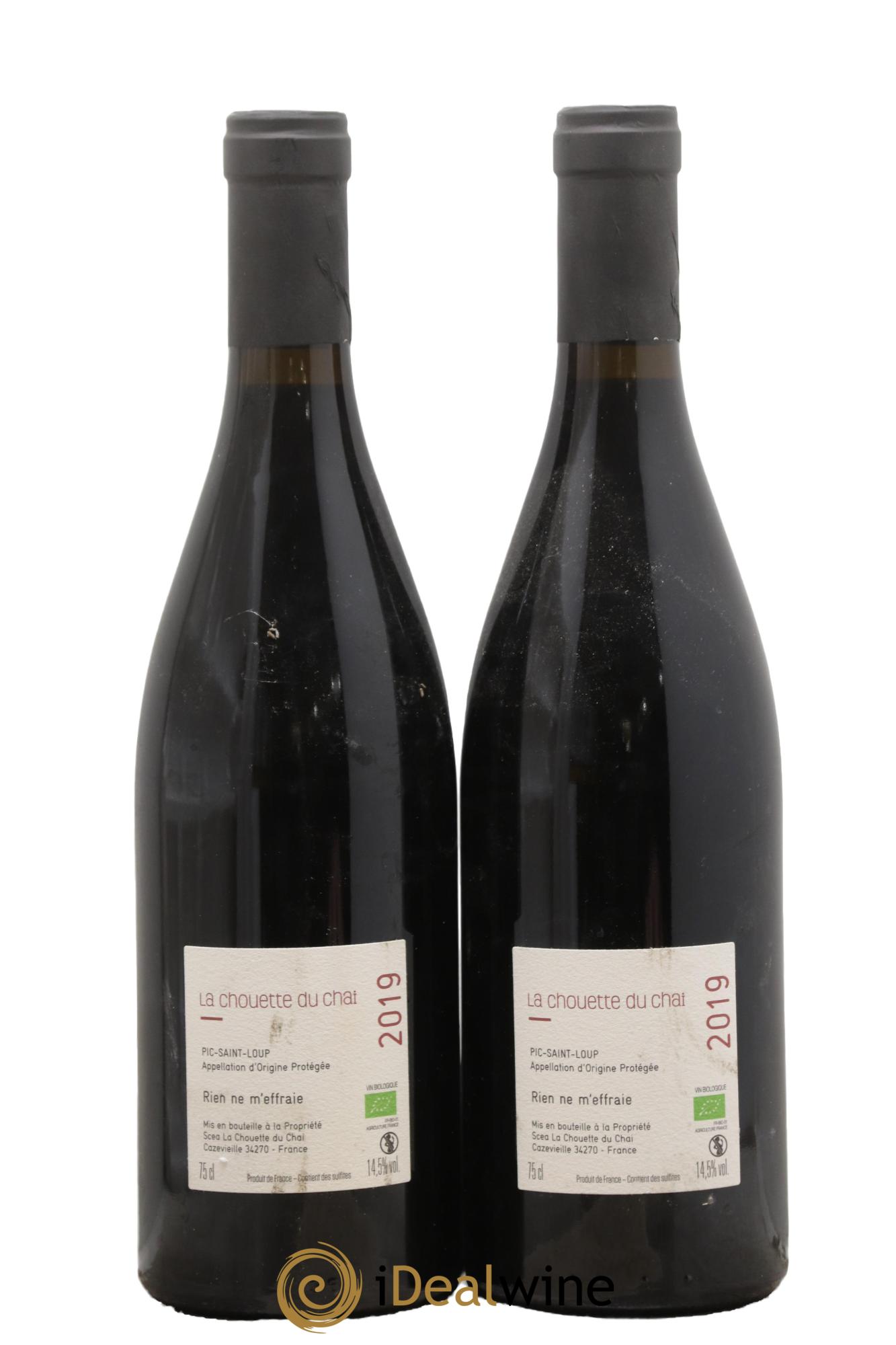 Pic Saint-Loup Rien Ne m'Effraie La Chouette du Chai 2019 - Lot of 2 bottles - 1