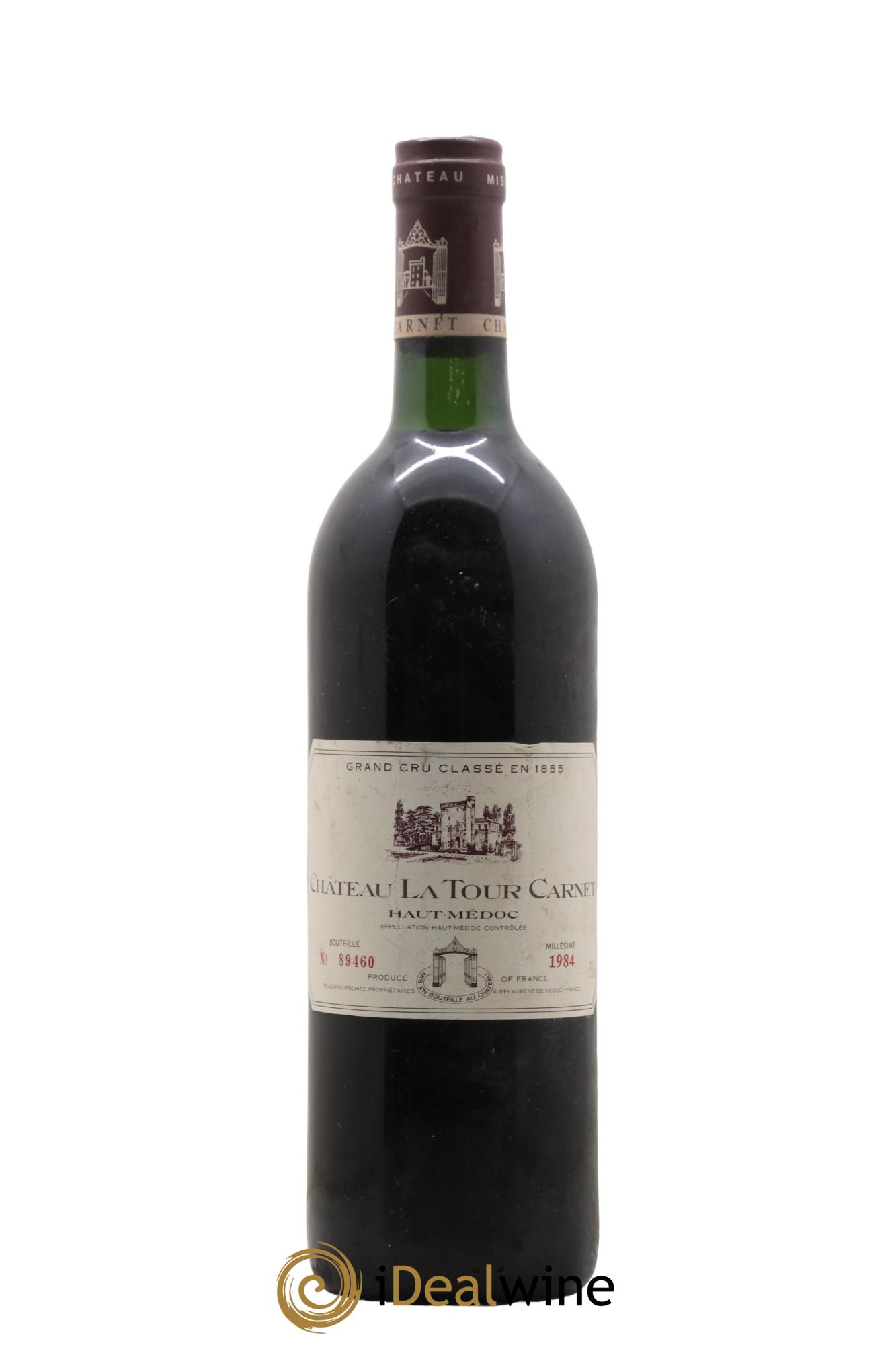 Château la Tour Carnet 4ème Grand Cru Classé 1984 - Lot of 1 bottle - 0