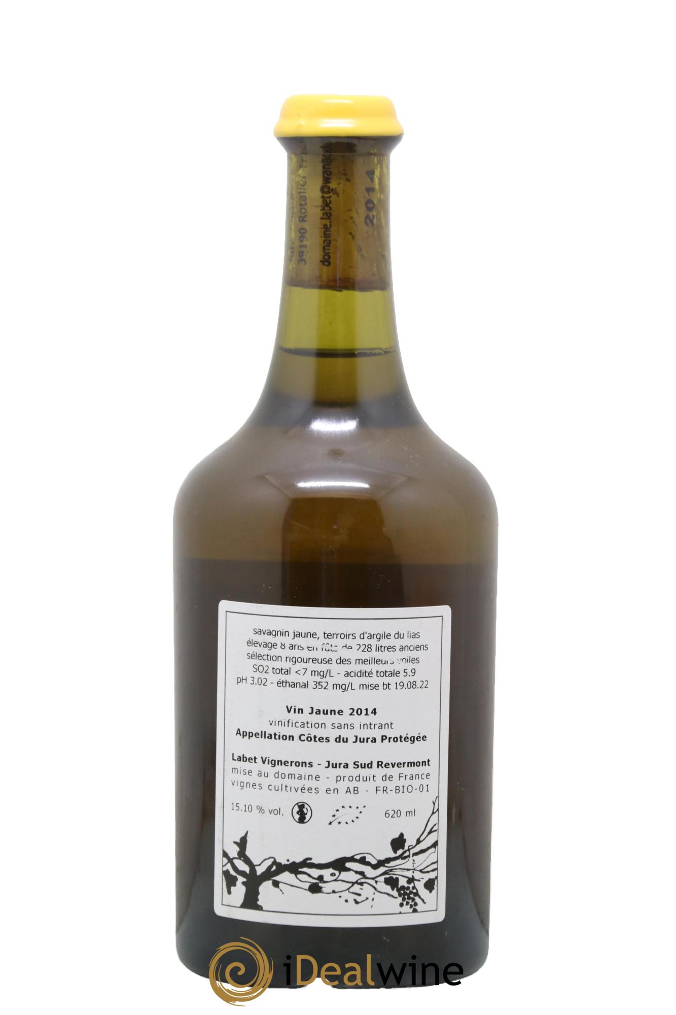 Côtes du Jura Vin Jaune Romain - Julien - Charline Labet 2014 - Lot de 1 bouteille - 1