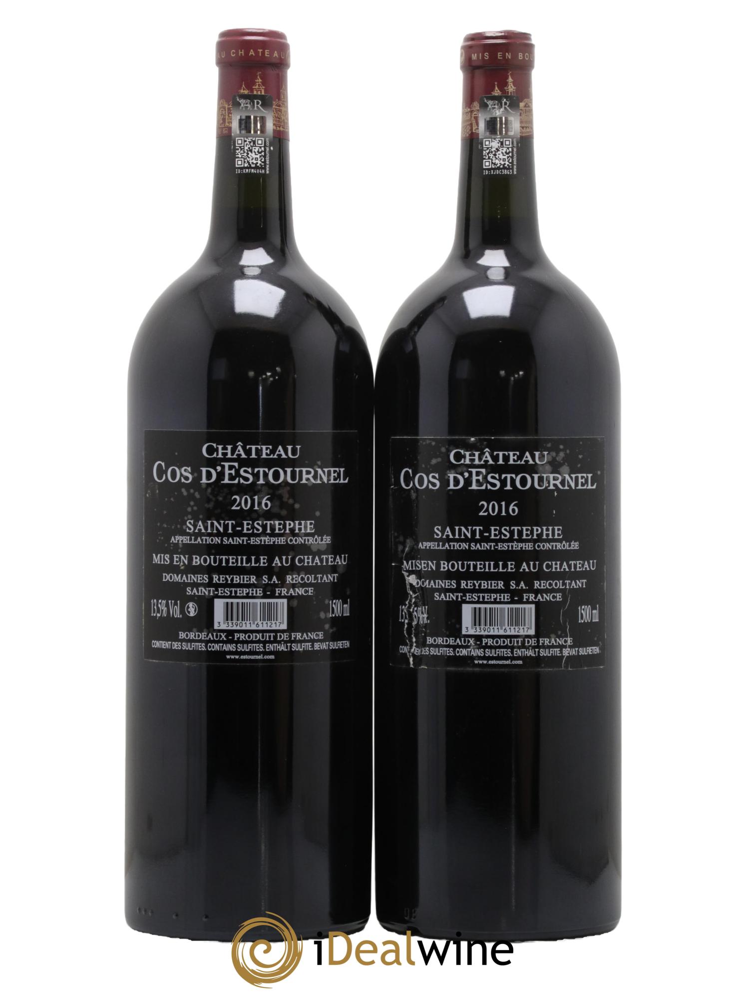 Cos d'Estournel 2ème Grand Cru Classé 2016 - Lot de 2 magnums - 1