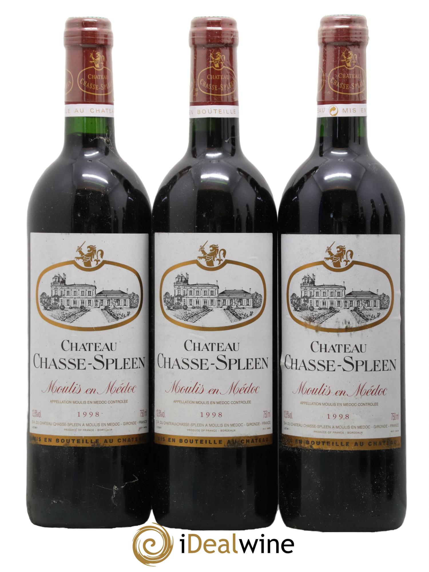 Château Chasse Spleen 1998 - Lot de 6 bouteilles - 1