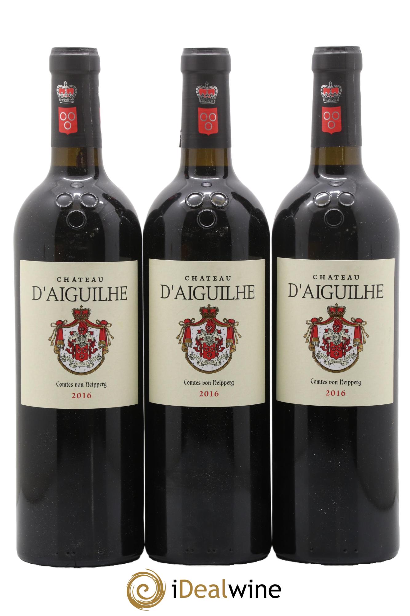 Château d' Aiguilhe 2016 - Lot of 3 bottles - 0