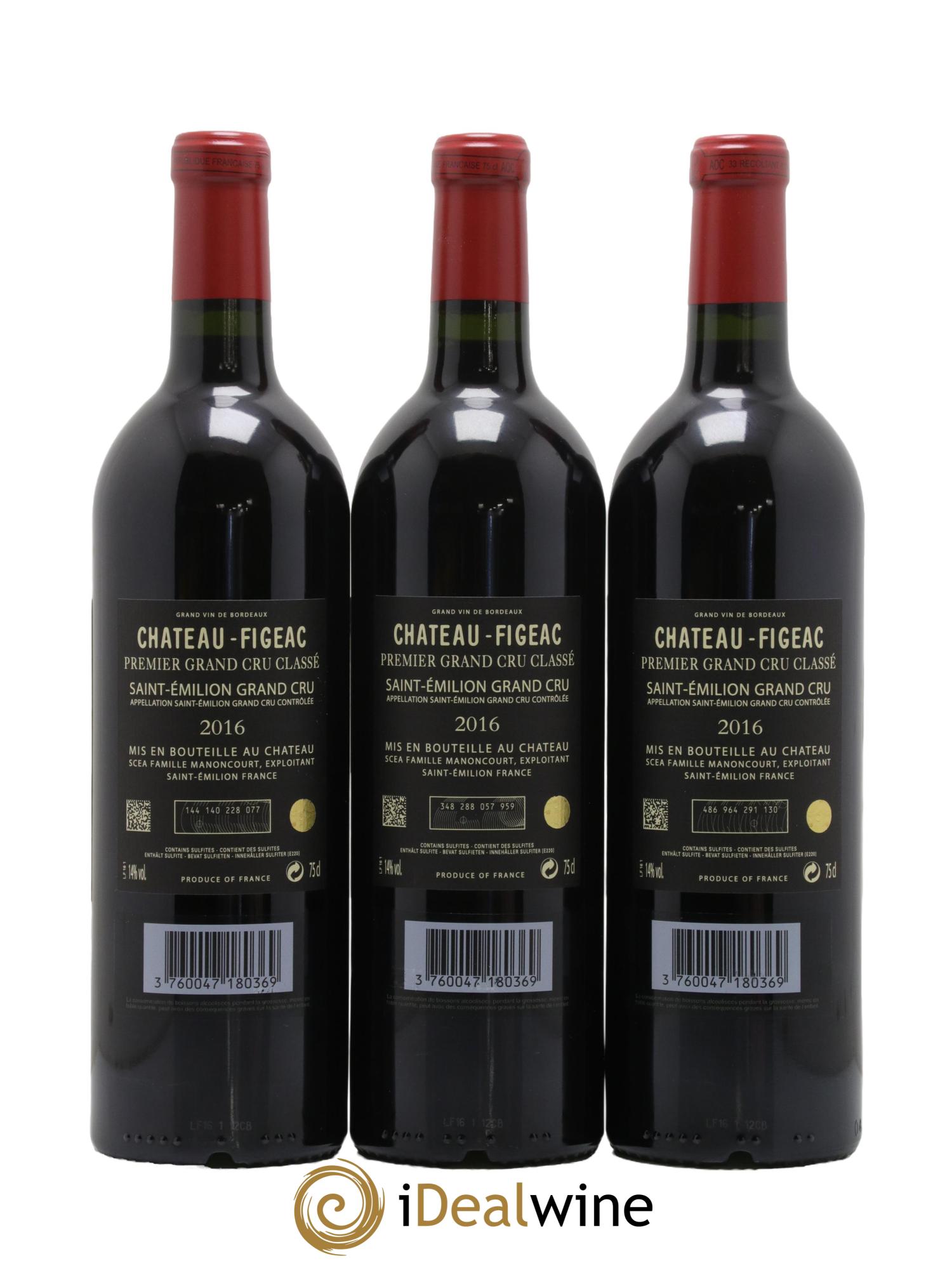 Château Figeac 1er Grand Cru Classé A 2016 - Lot de 6 bouteilles - 2