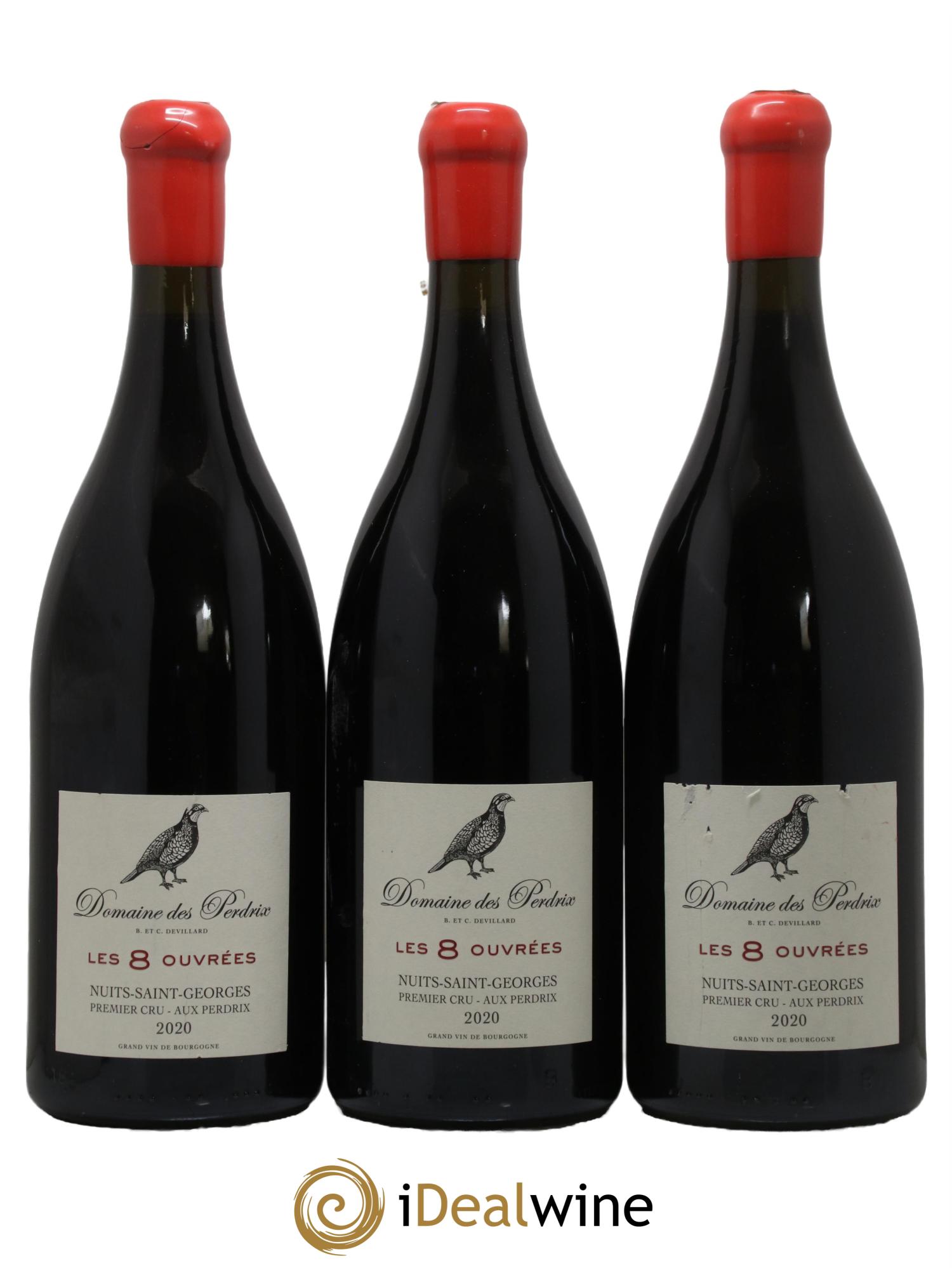 Nuits-Saint-Georges 1er Cru Aux Perdrix Les 8 Ouvrées Perdrix (Domaine des) 2020 - Lot de 3 magnums - 0