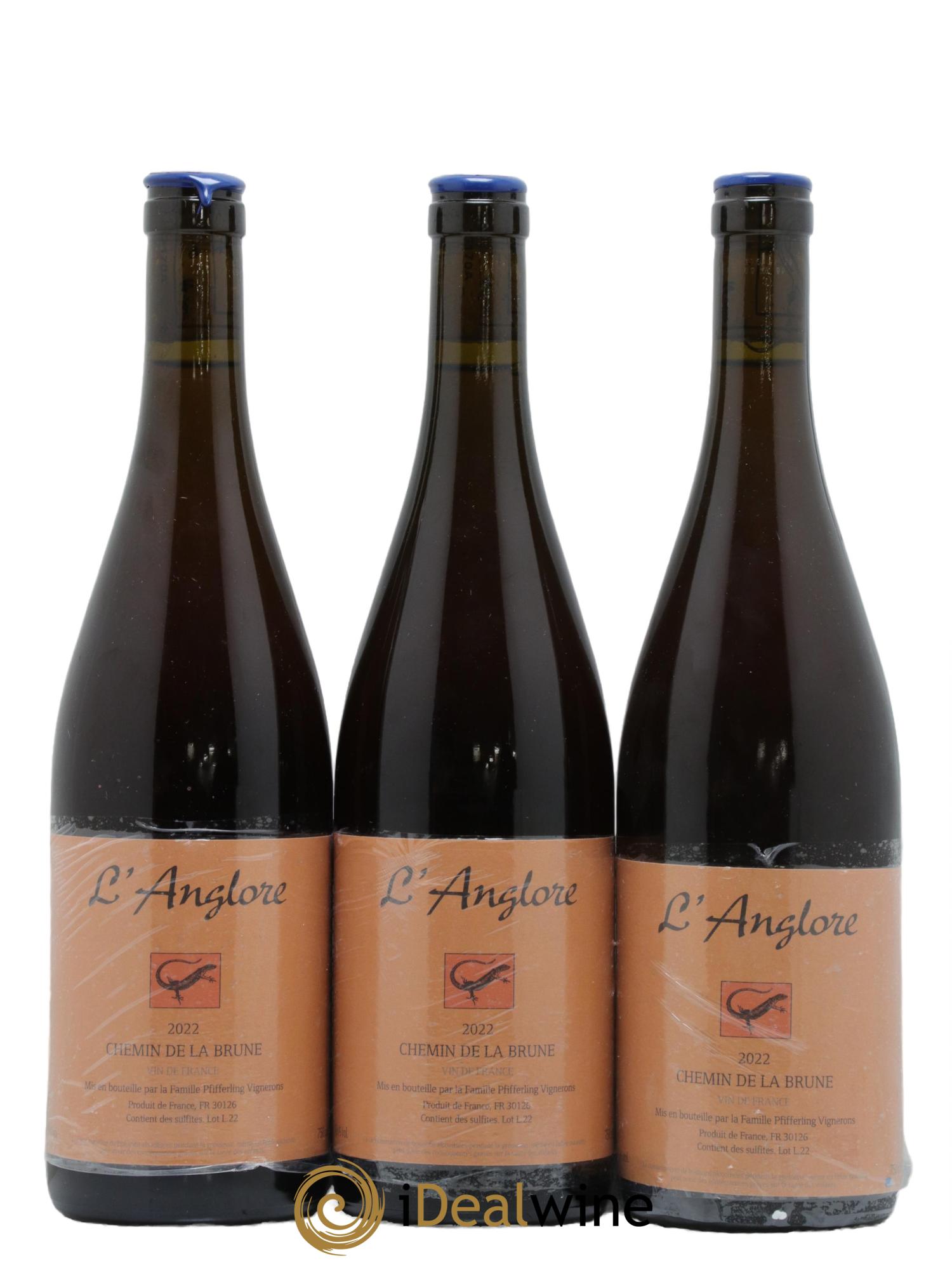Vin de France Chemin de la brune L'Anglore 2022 - Lot de 3 bouteilles - 0