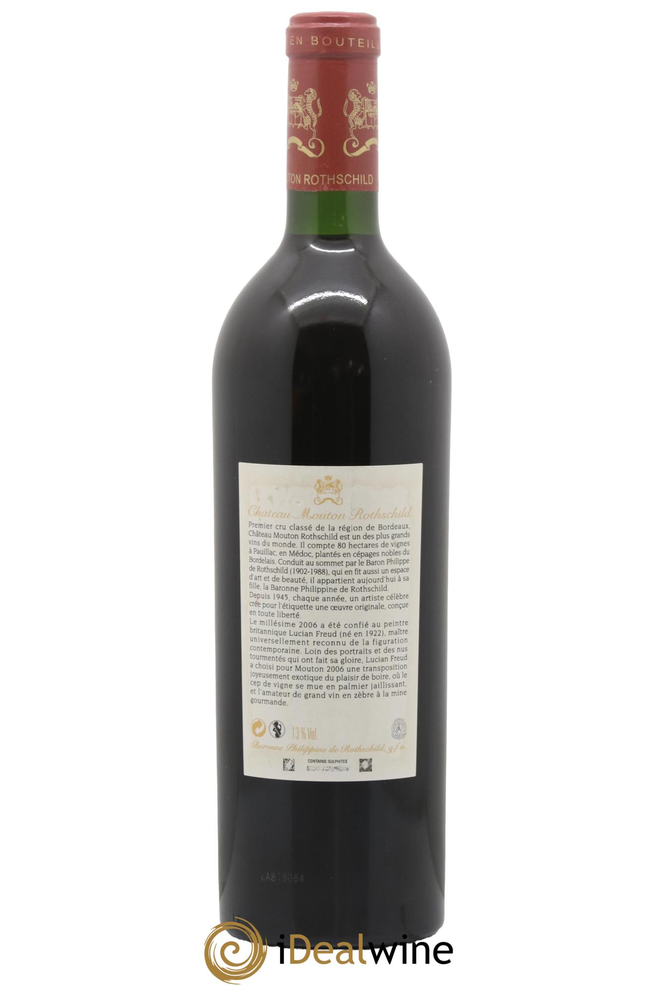 Château Mouton Rothschild 1er Grand Cru Classé 2006 - Posten von 1 Flasche - 1