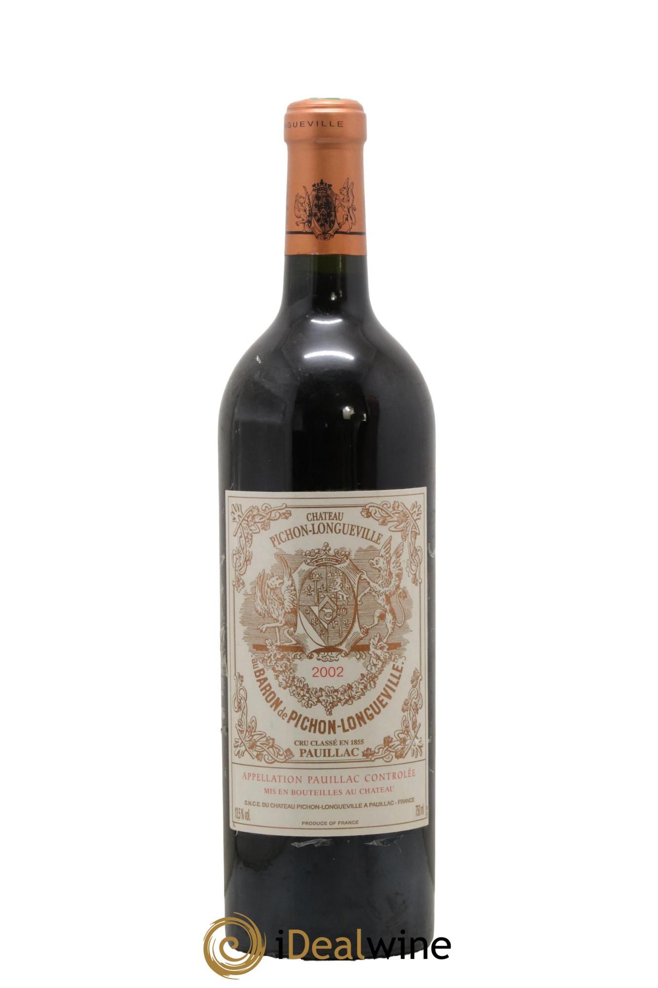 Pichon Longueville Baron 2ème Grand Cru Classé 2002 - Posten von 1 Flasche - 0