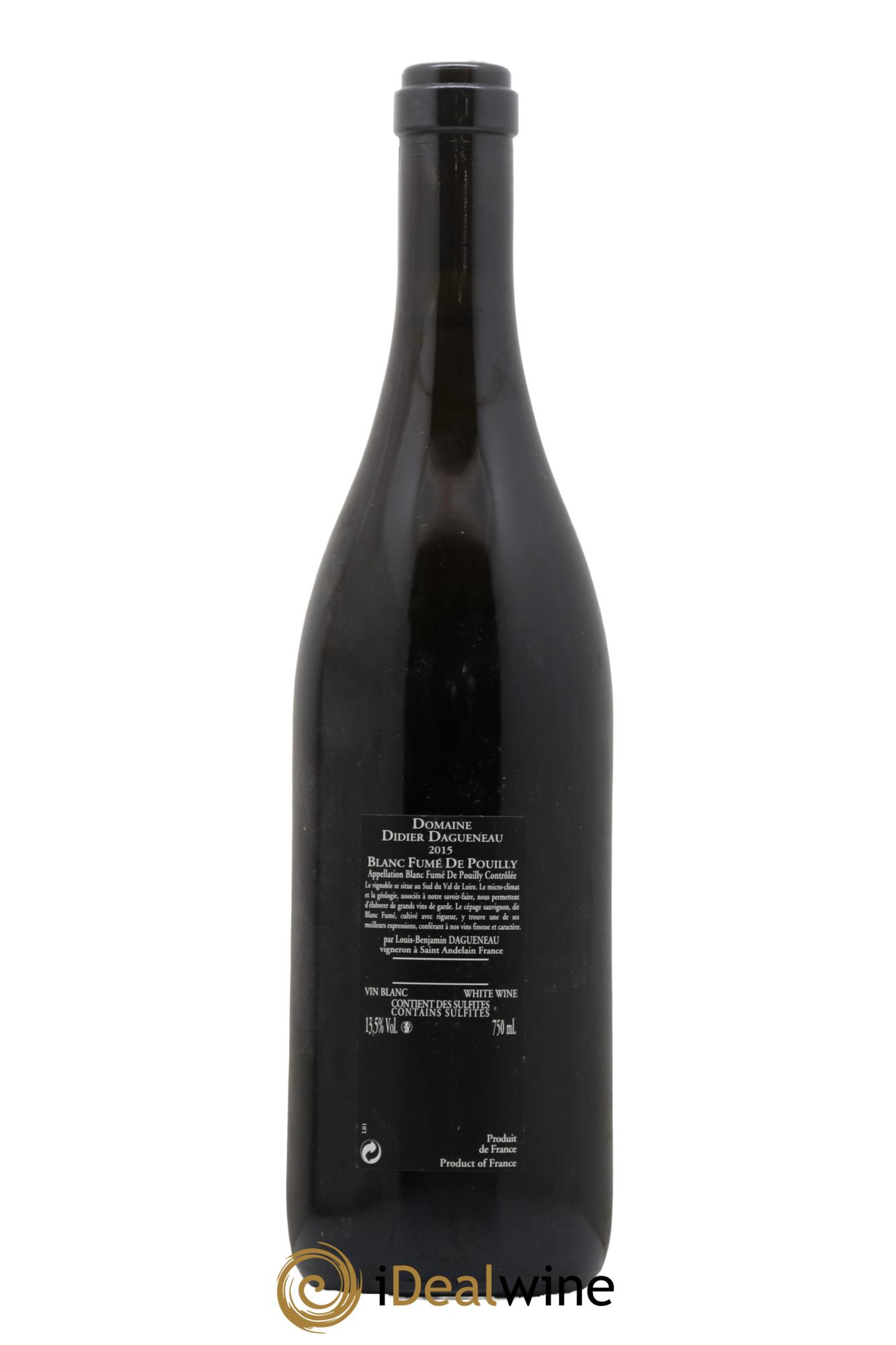 Vin de France (anciennement Pouilly-Fumé) Silex Dagueneau (Domaine Didier - Louis-Benjamin)  2015 - Posten von 1 Flasche - 1
