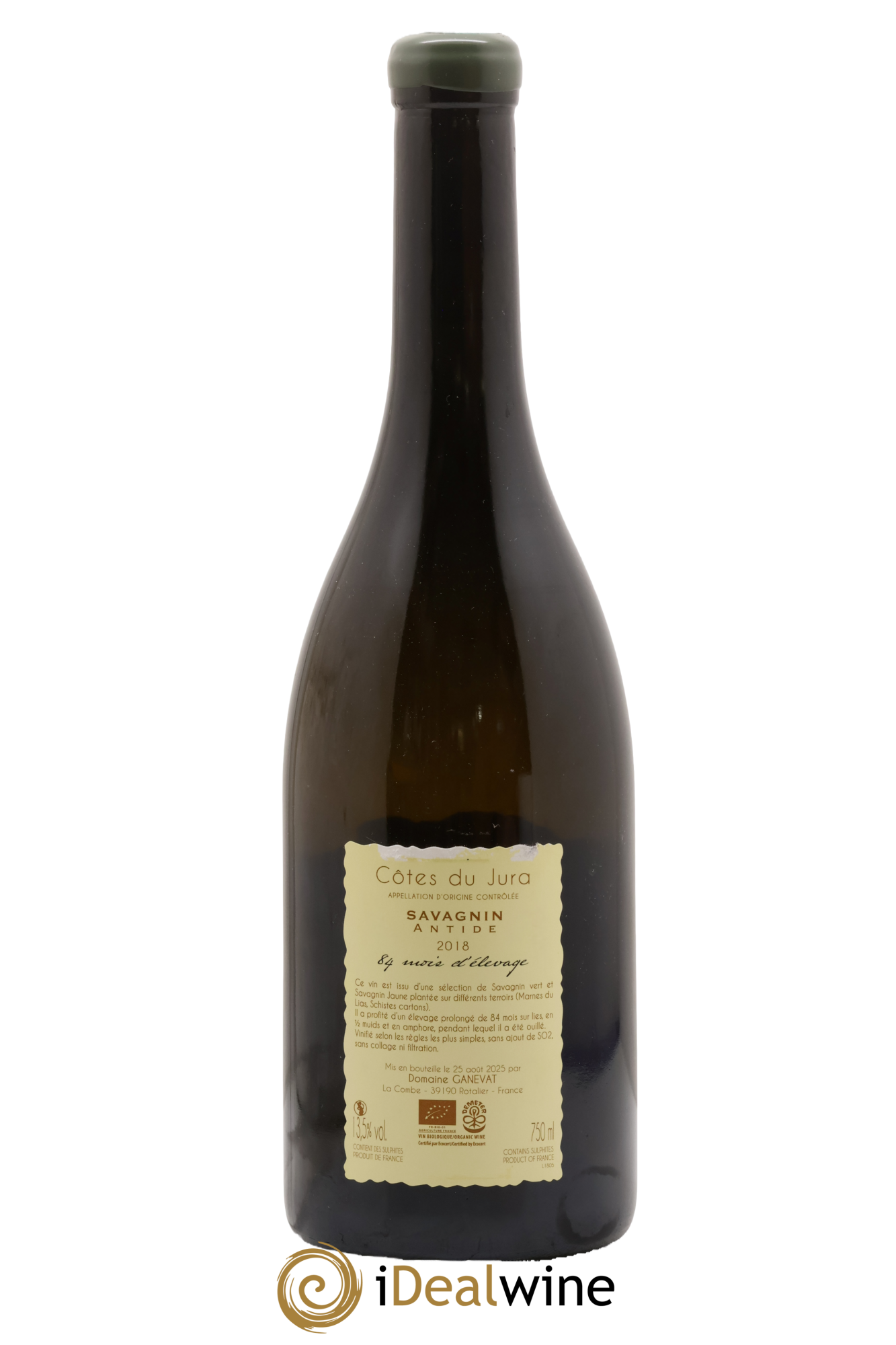 Côtes du Jura Savagnin Antide 84 Mois D'Elevage Jean-François Ganevat (Domaine) 2018 - Lot de 1 bouteille - 1