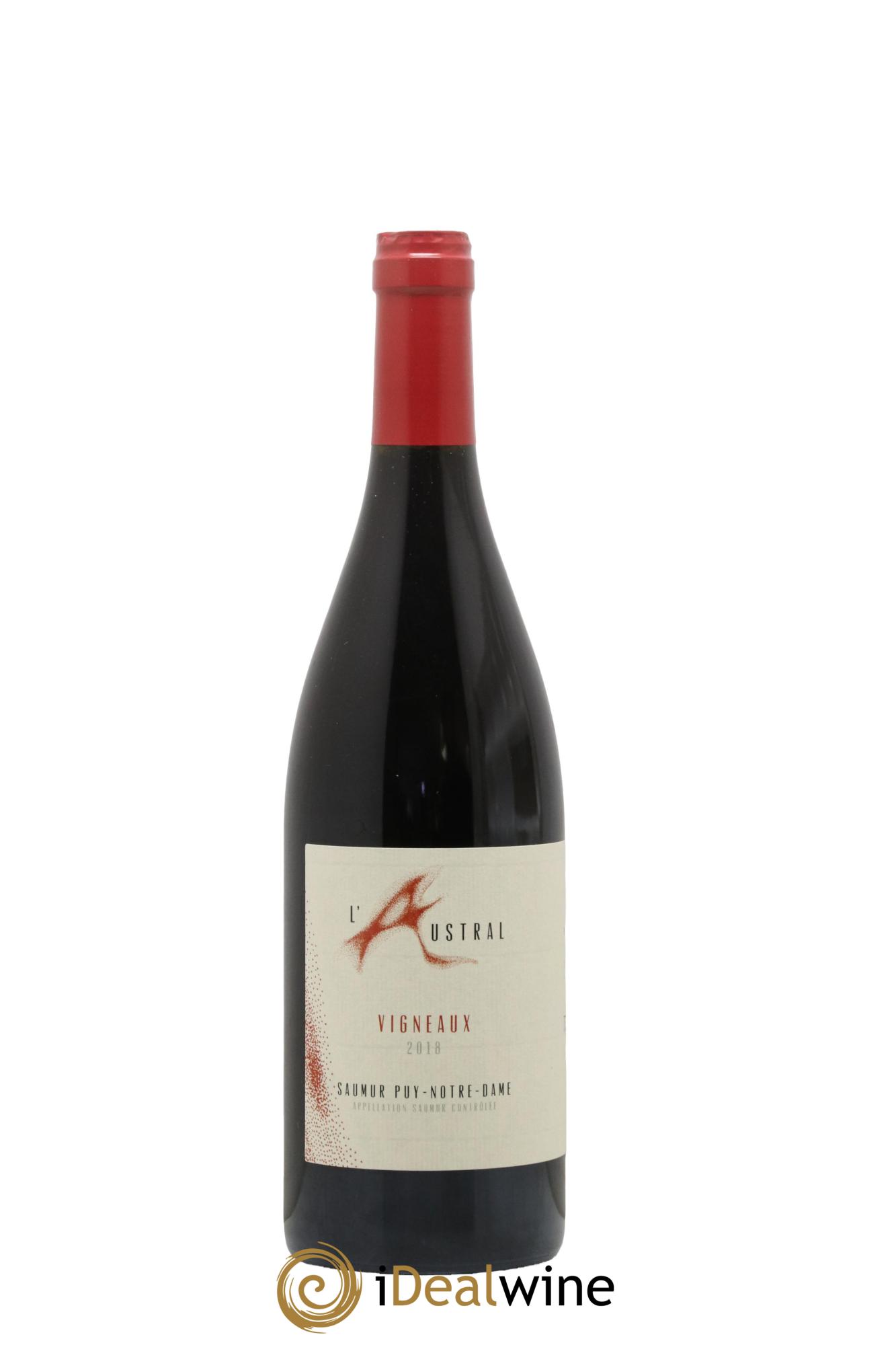 Saumur Les Vigneaux Pur Cabernet Franc Domaine L'Austral 2018 - Posten von 1 Flasche - 0