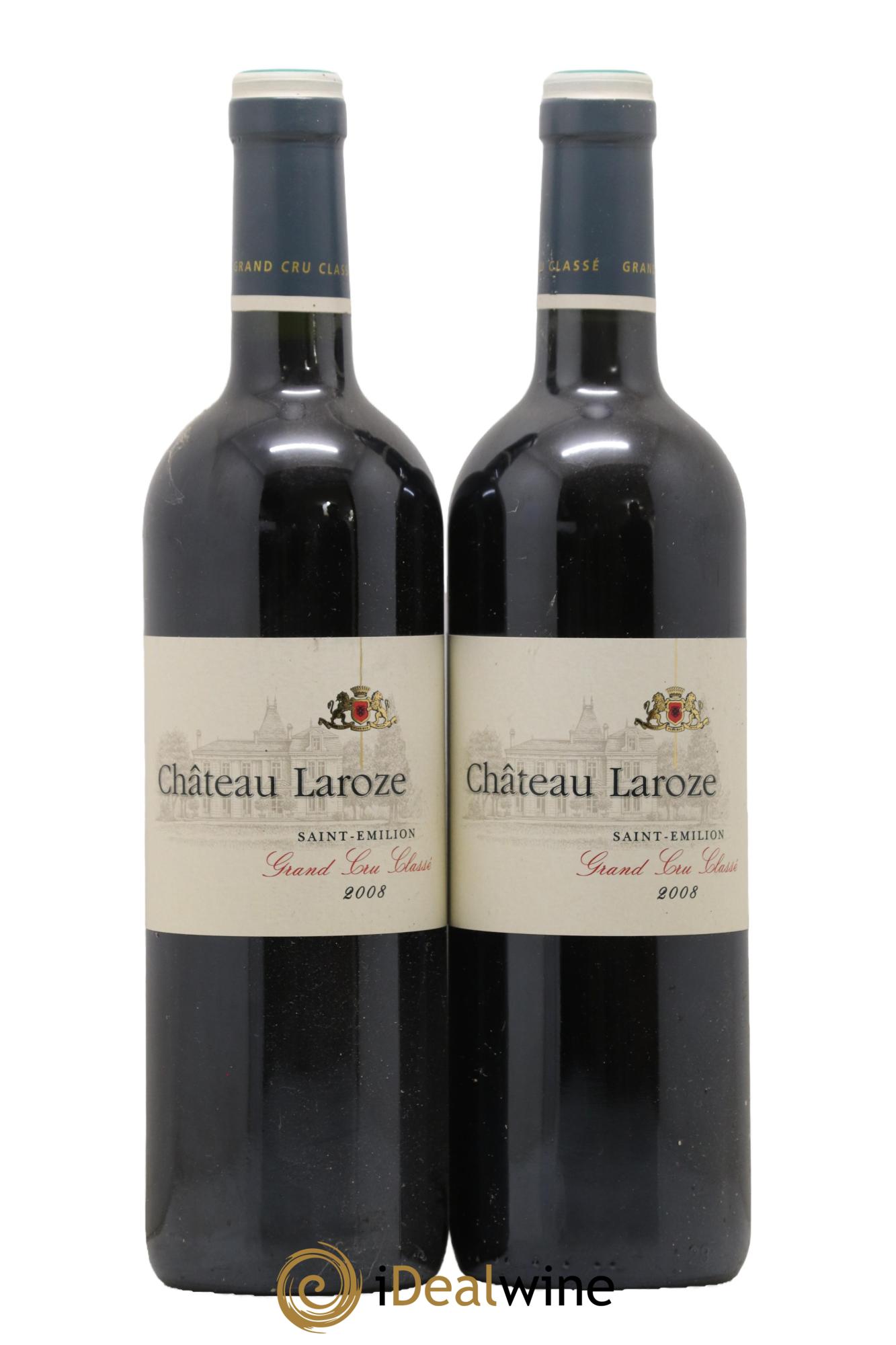 Château Laroze Grand Cru Classé 2008 - Lot de 2 bouteilles - 0