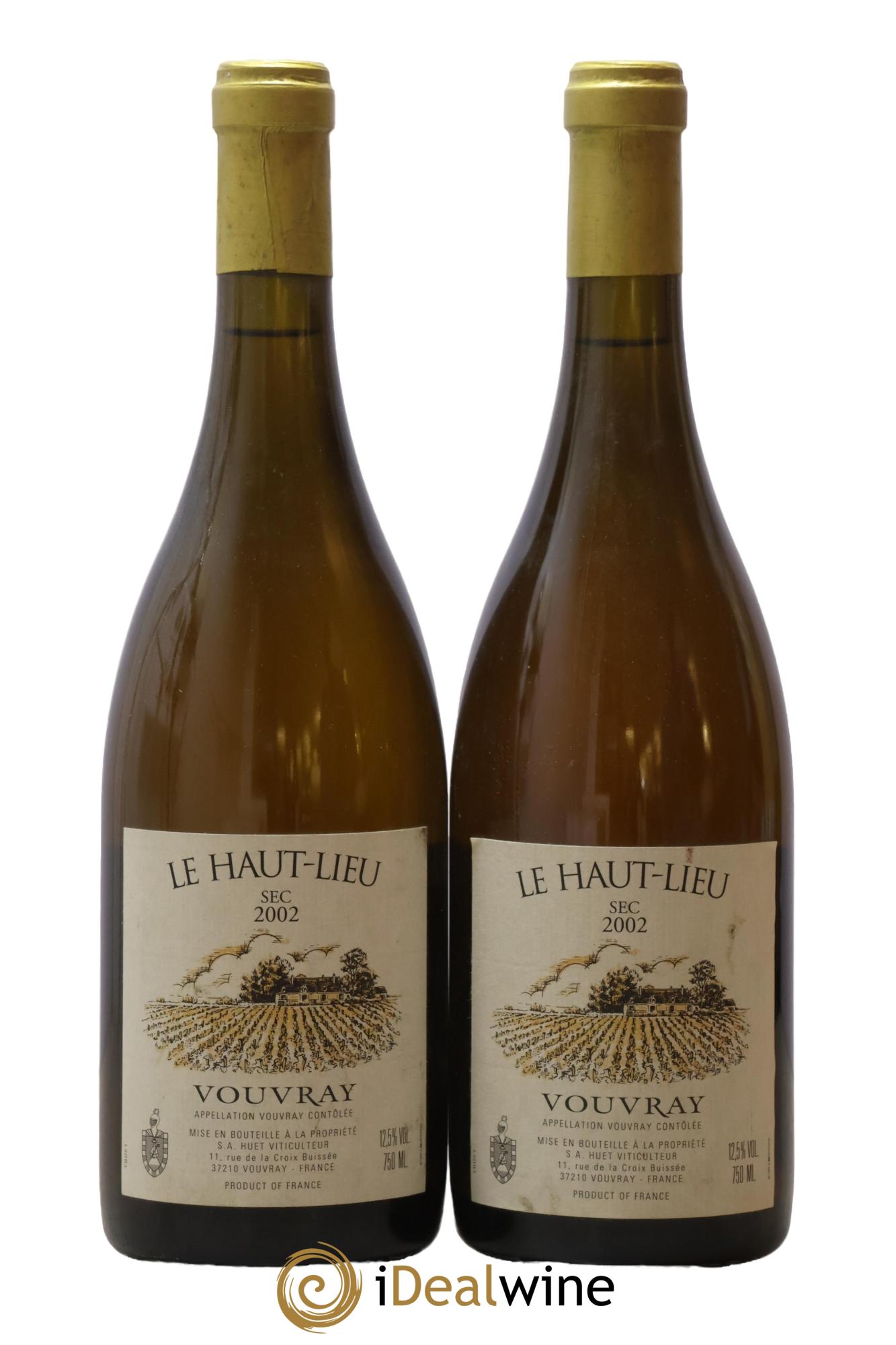 Vouvray Le Haut-Lieu Sec Domaine Huet 2002 - Lot de 2 bouteilles - 0