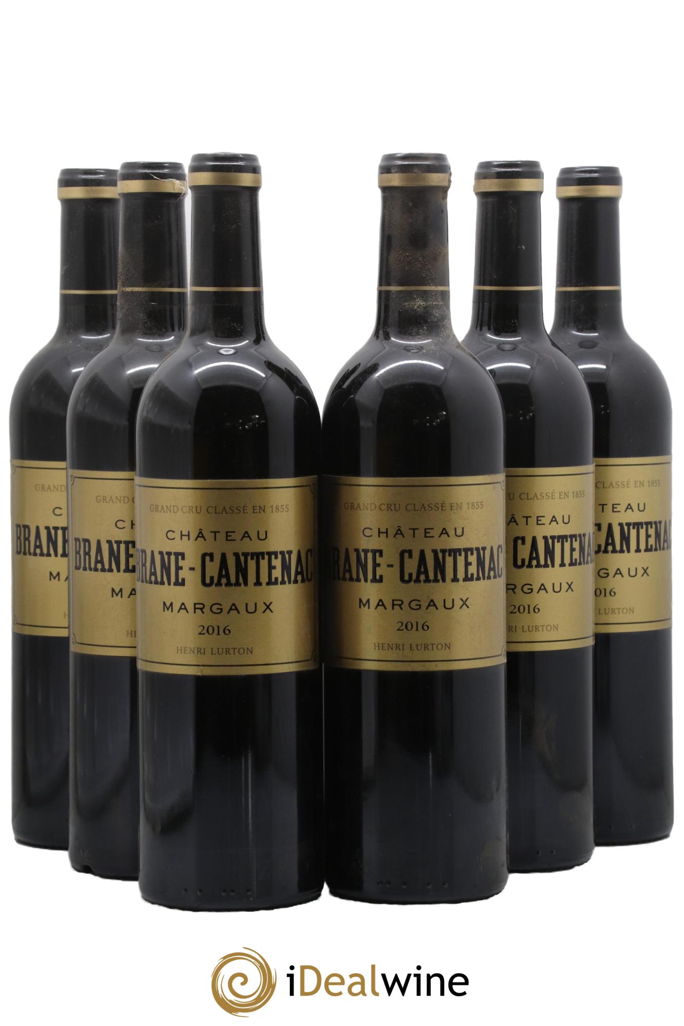 Château Brane Cantenac 2ème Grand Cru Classé 2016 - Lot de 6 bouteilles - 0