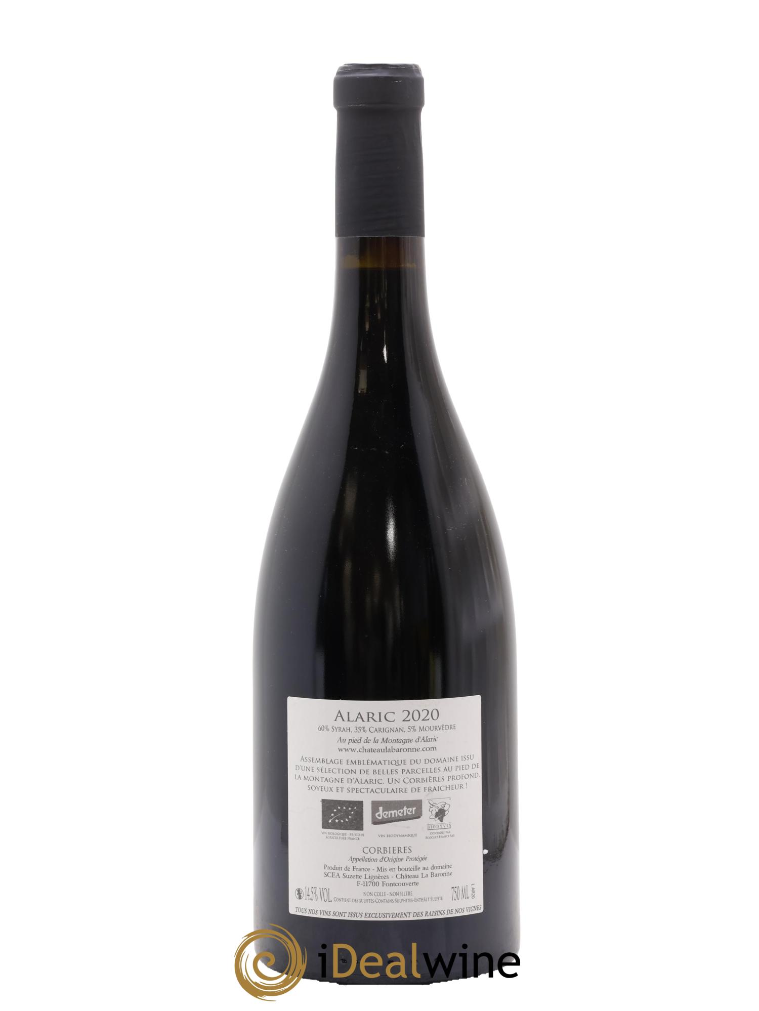 Corbières La Baronne En Montant l'Alaric Famille Lignières 2020 - Posten von 1 Flasche - 1