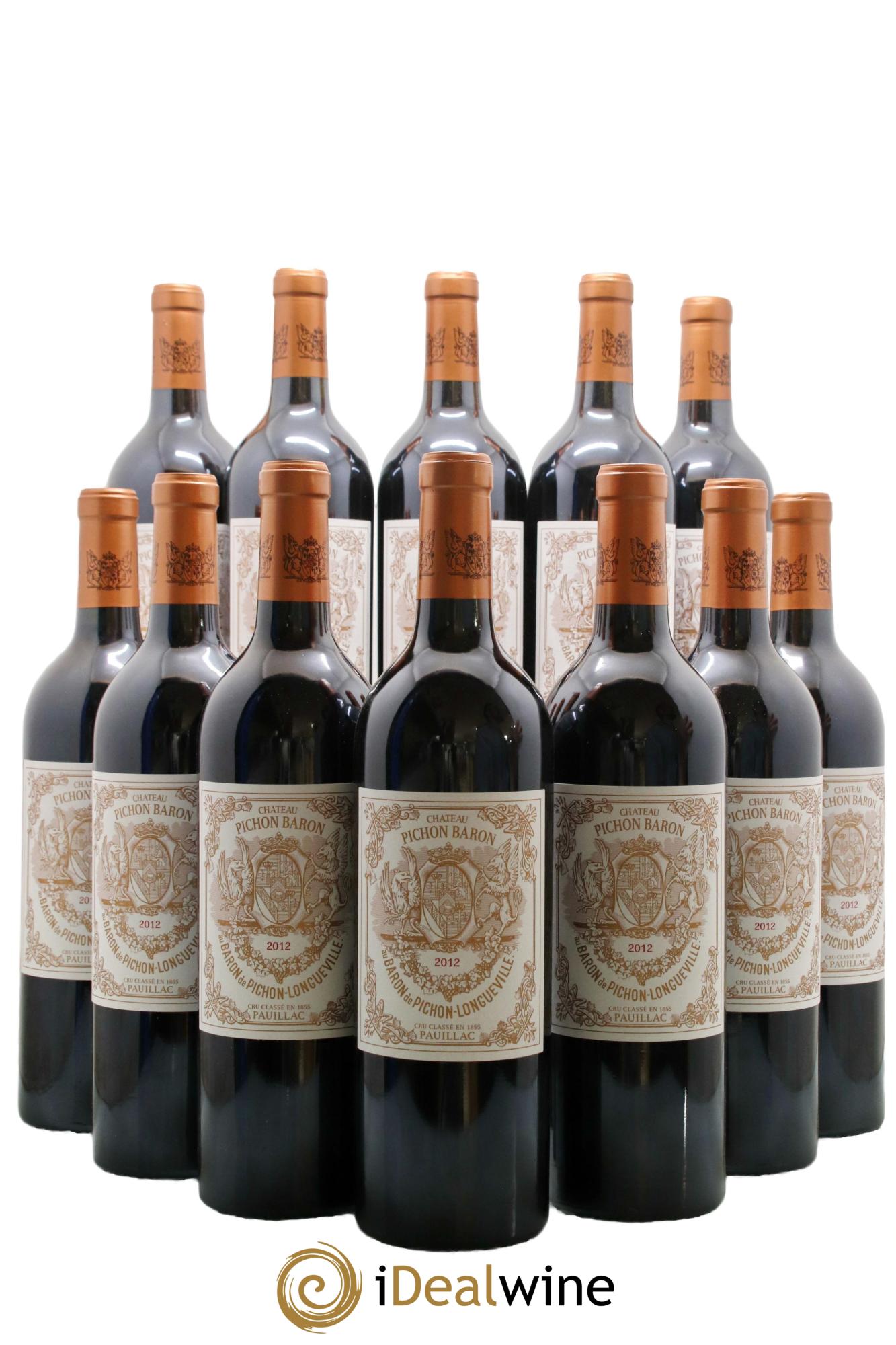 Pichon Longueville Baron 2ème Grand Cru Classé 2012 - Lot de 12 bouteilles - 0