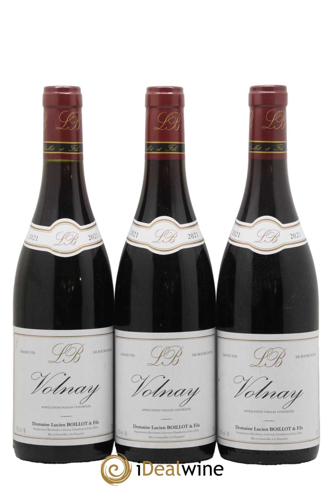 Volnay Lucien Boillot & Fils (Domaine) 2021 - Lot de 3 bouteilles - 0
