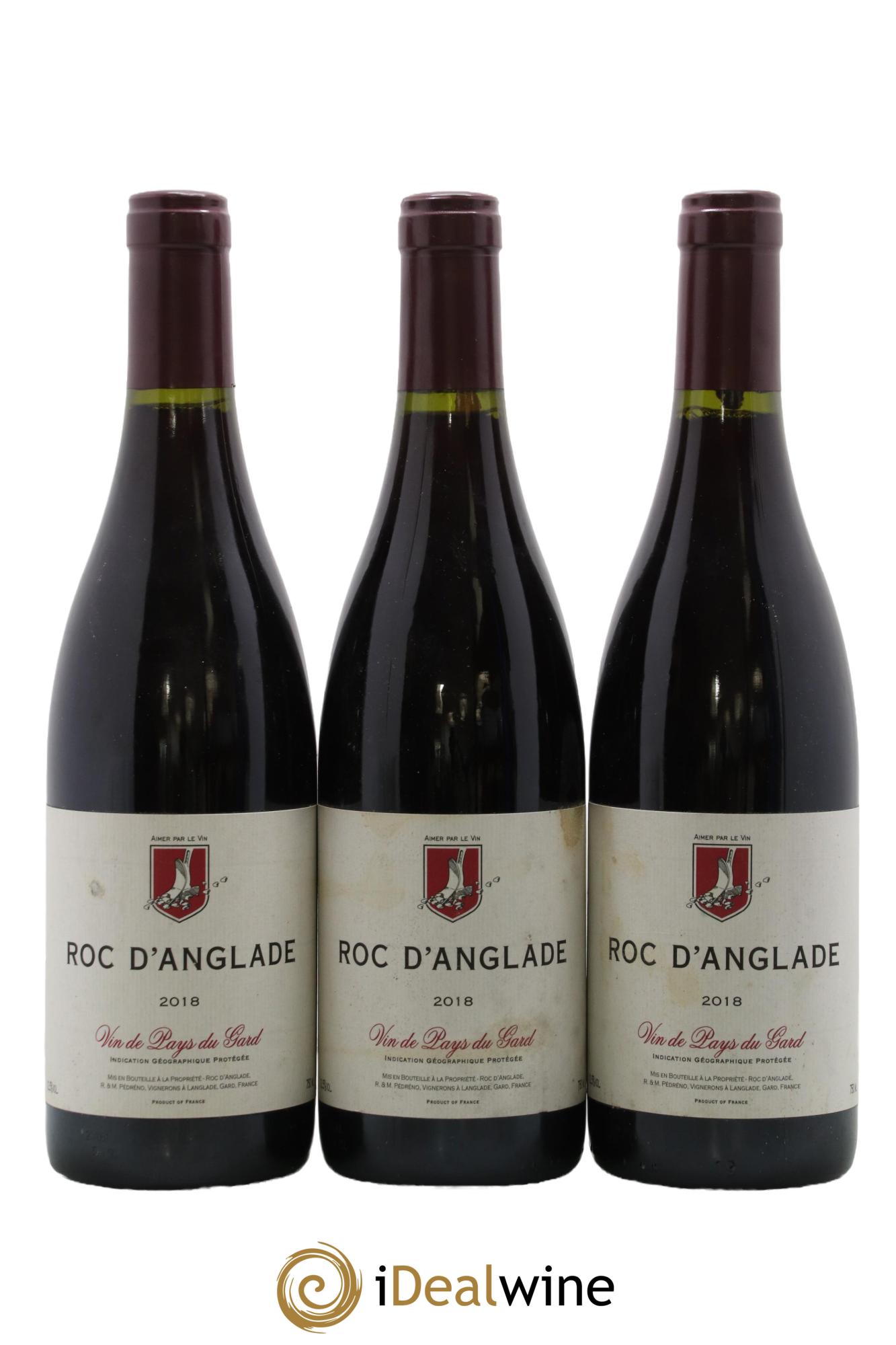 Gard Roc d'Anglade Rémy Pédréno 2018 - Lot of 3 bottles - 0