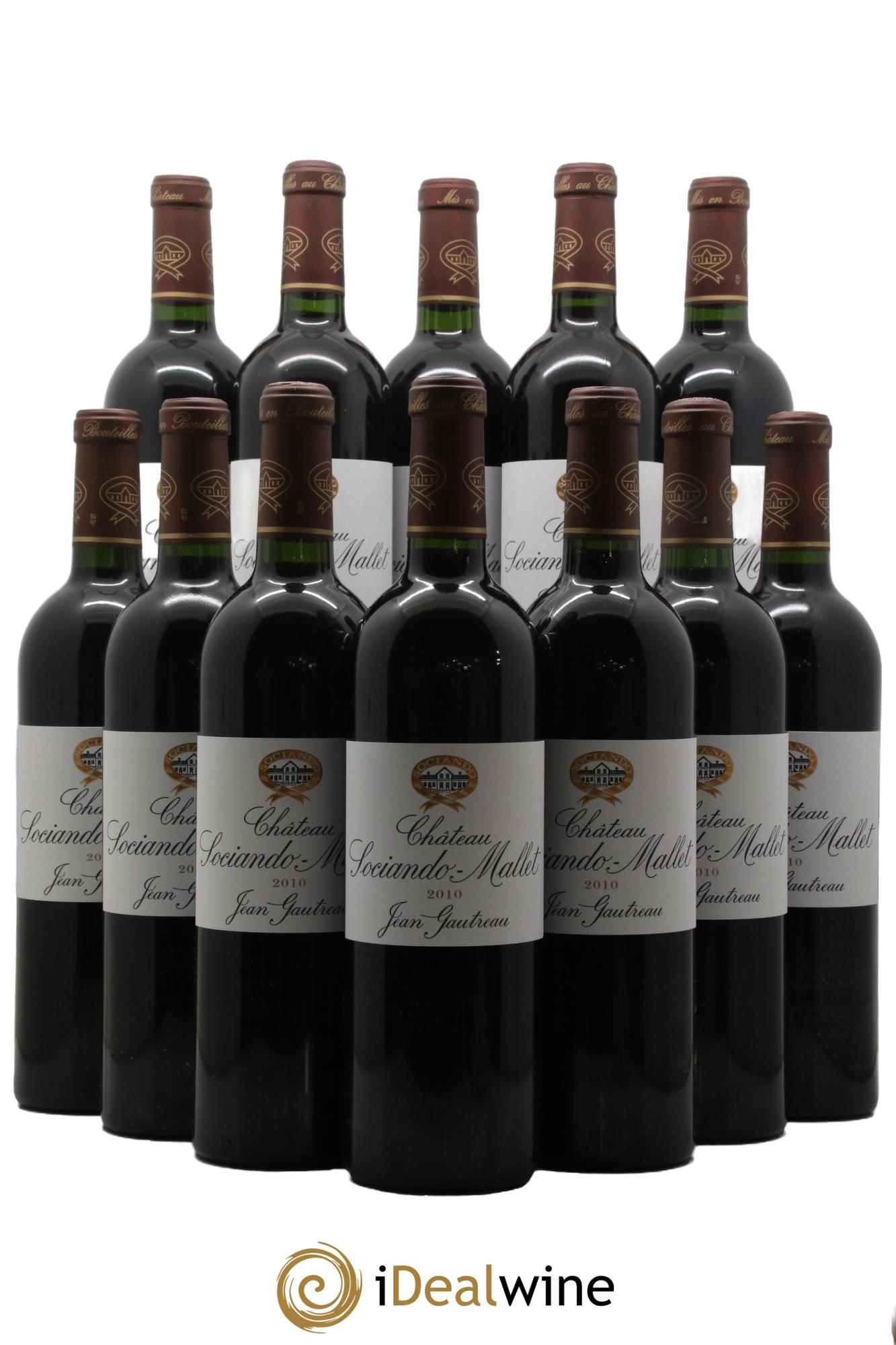 Château Sociando Mallet 2010 - Lot de 12 bouteilles - 0