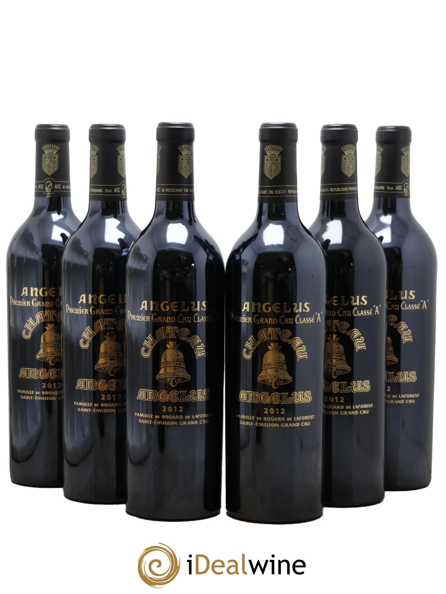 Château Angélus 1er Grand Cru Classé A 2012 - Lot of 6 bottles - 0