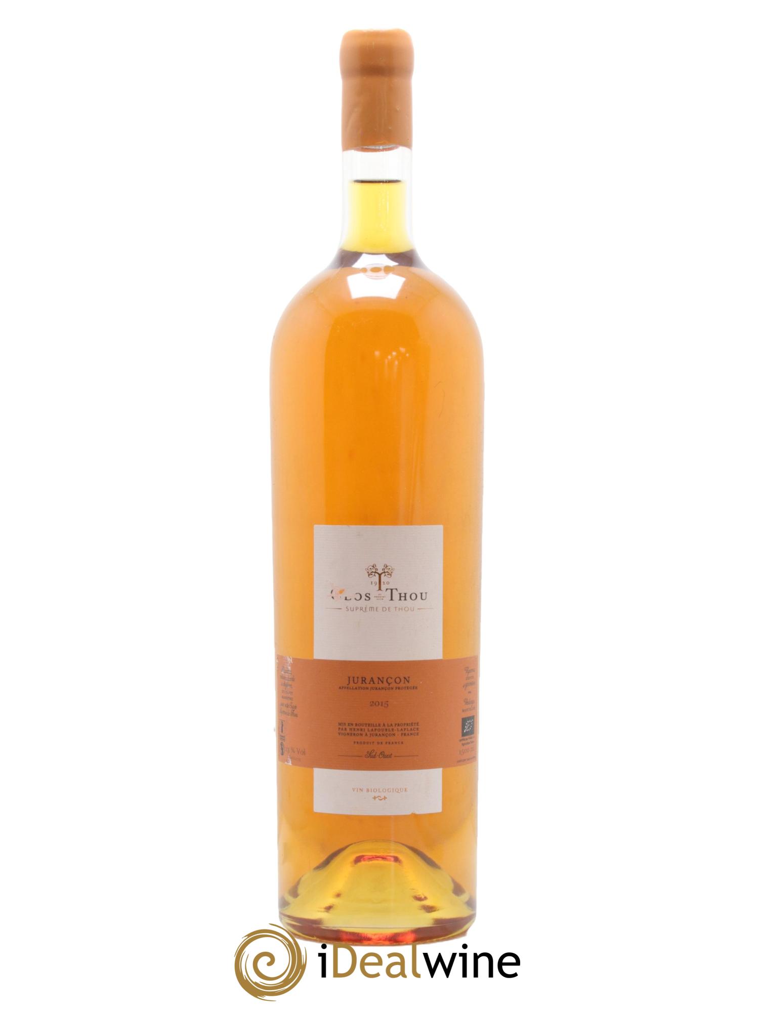 Jurançon Supreme de Thou Clos Thou 2015 - Lot de 1 magnum - 0