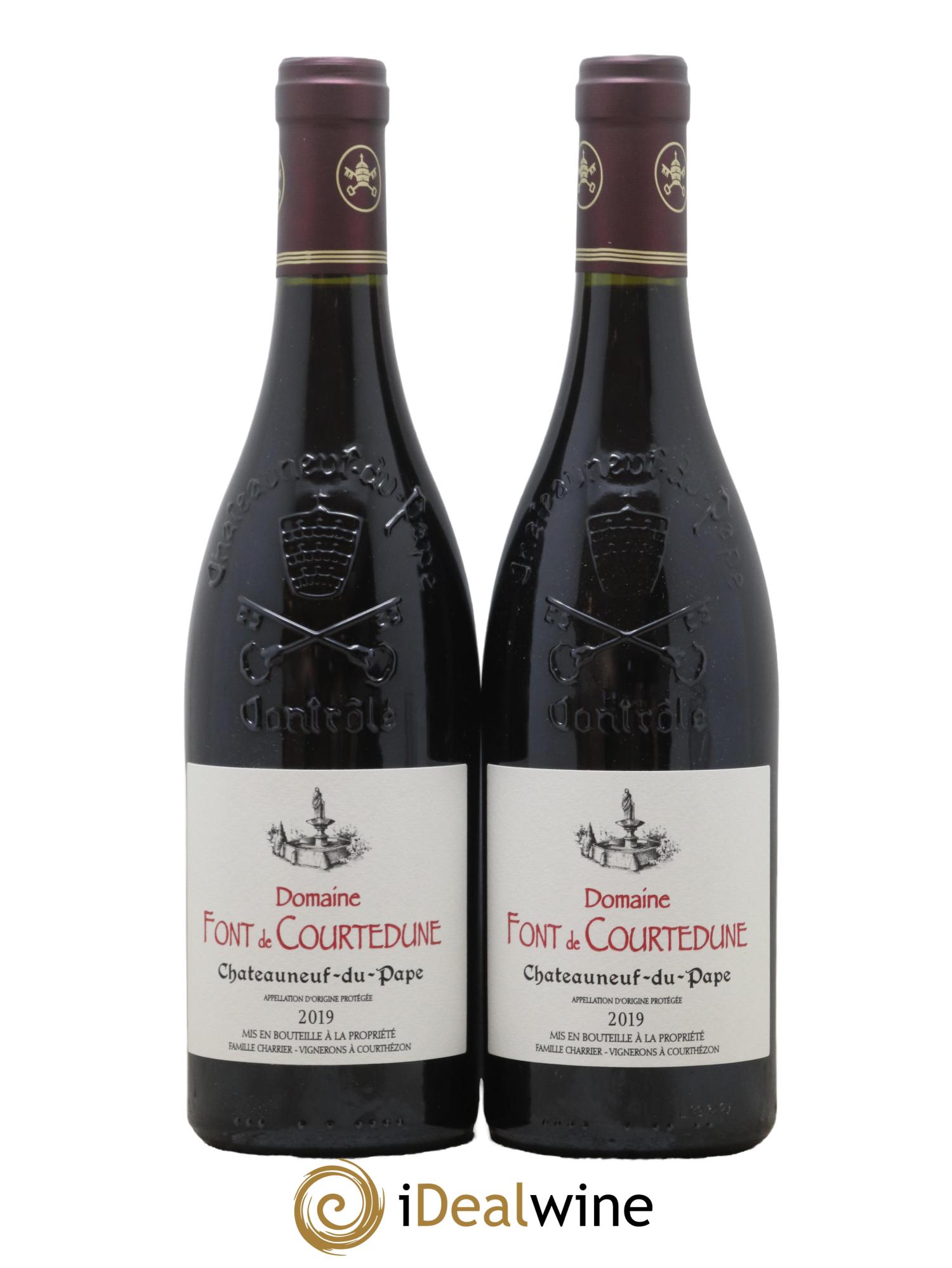 Châteauneuf-du-Pape Font De Courtedune 2019 - Lot de 2 bouteilles - 0