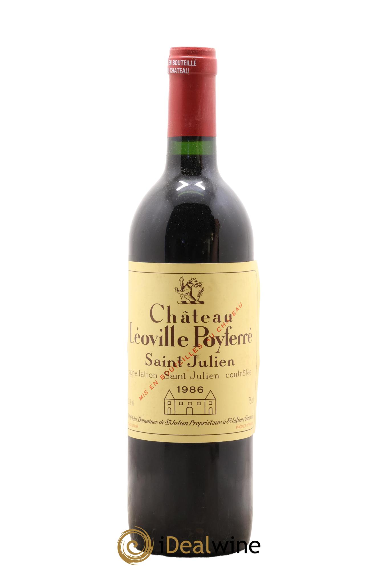 Château Léoville Poyferré 2ème Grand Cru Classé 1986 - Lot de 1 bouteille - 0