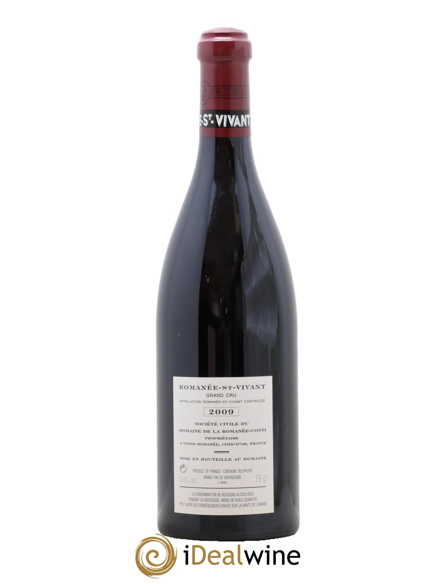 Romanée-Saint-Vivant Grand Cru Domaine de la Romanée-Conti  2009 - Posten von 1 Flasche - 1
