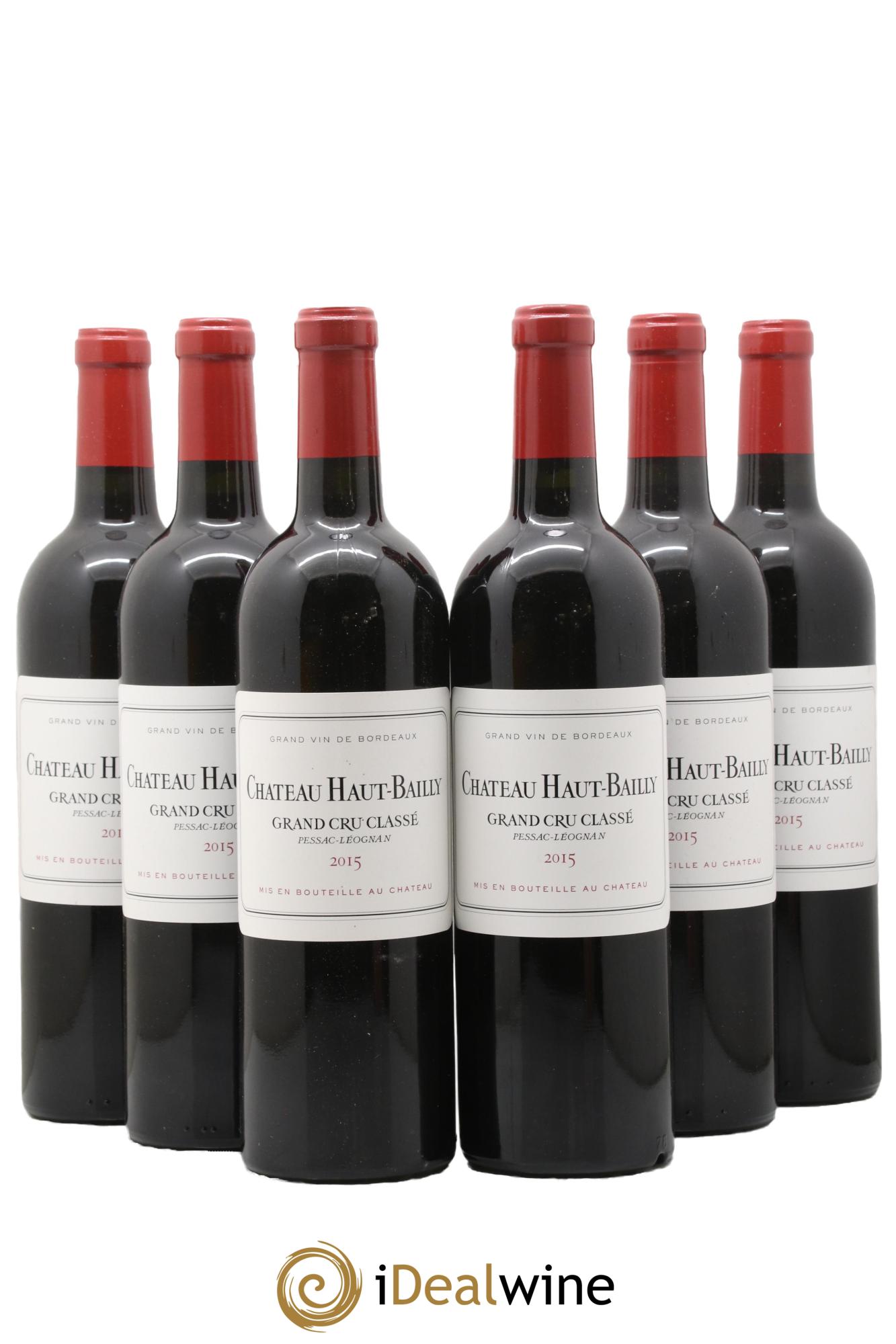 Château Haut-Bailly Cru Classé de Graves 2015 - Lot de 6 bouteilles - 0