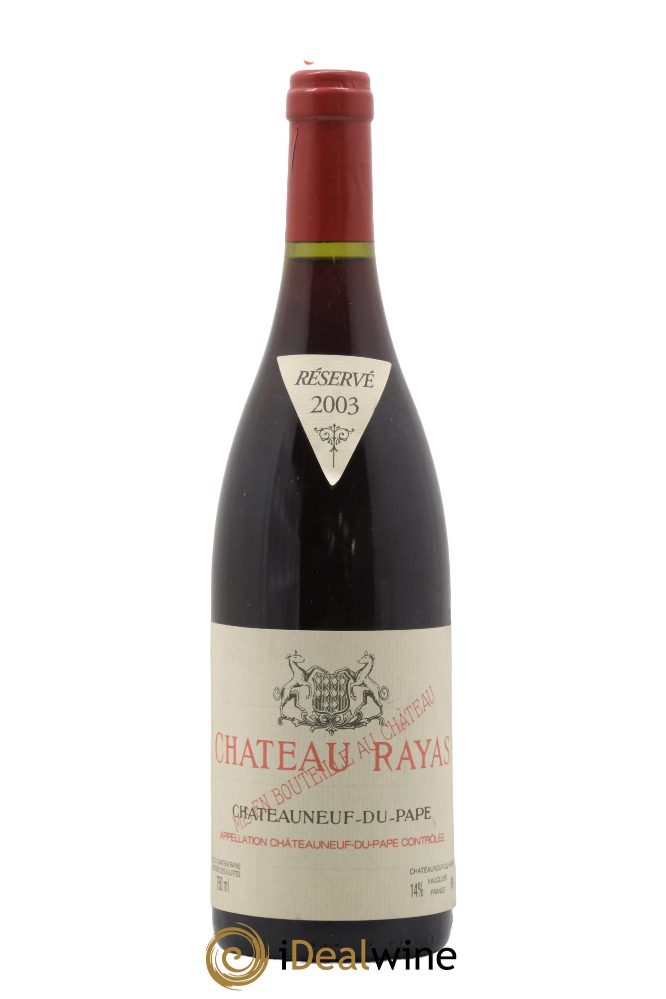 Châteauneuf-du-Pape Château Rayas Emmanuel Reynaud 2003 - Lot de 1 bouteille - 0
