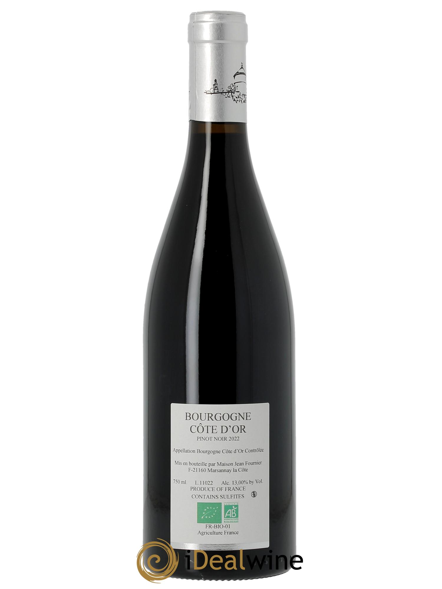 Bourgogne Côte-d'Or Jean Fournier (Domaine) 2015 - Lot de 1 bouteille - 1
