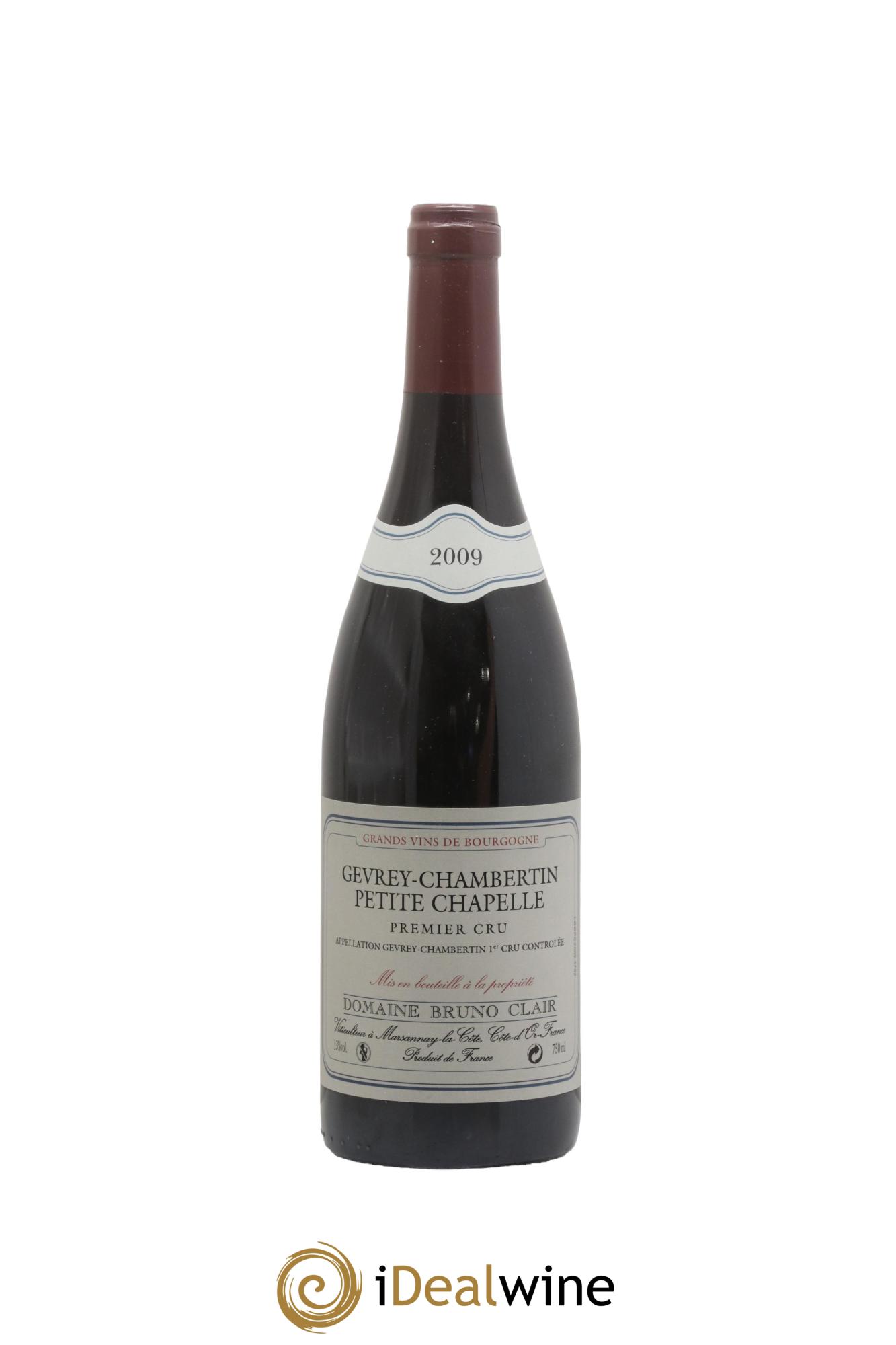 Gevrey-Chambertin 1er Cru Petite Chapelle Bruno Clair (Domaine) 2009 - Lot de 1 bouteille - 0