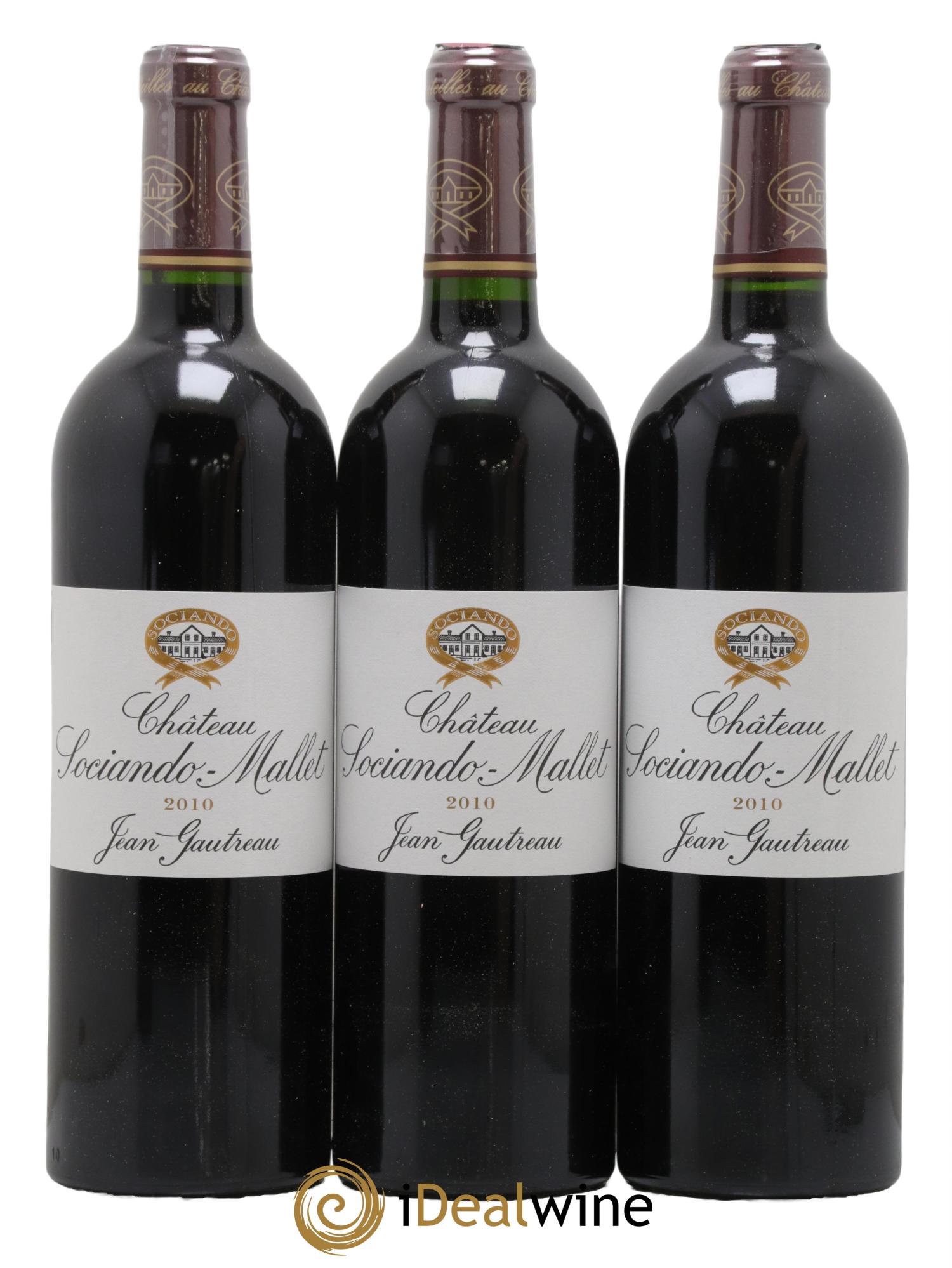 Château Sociando Mallet 2010 - Lot de 12 bouteilles - 1