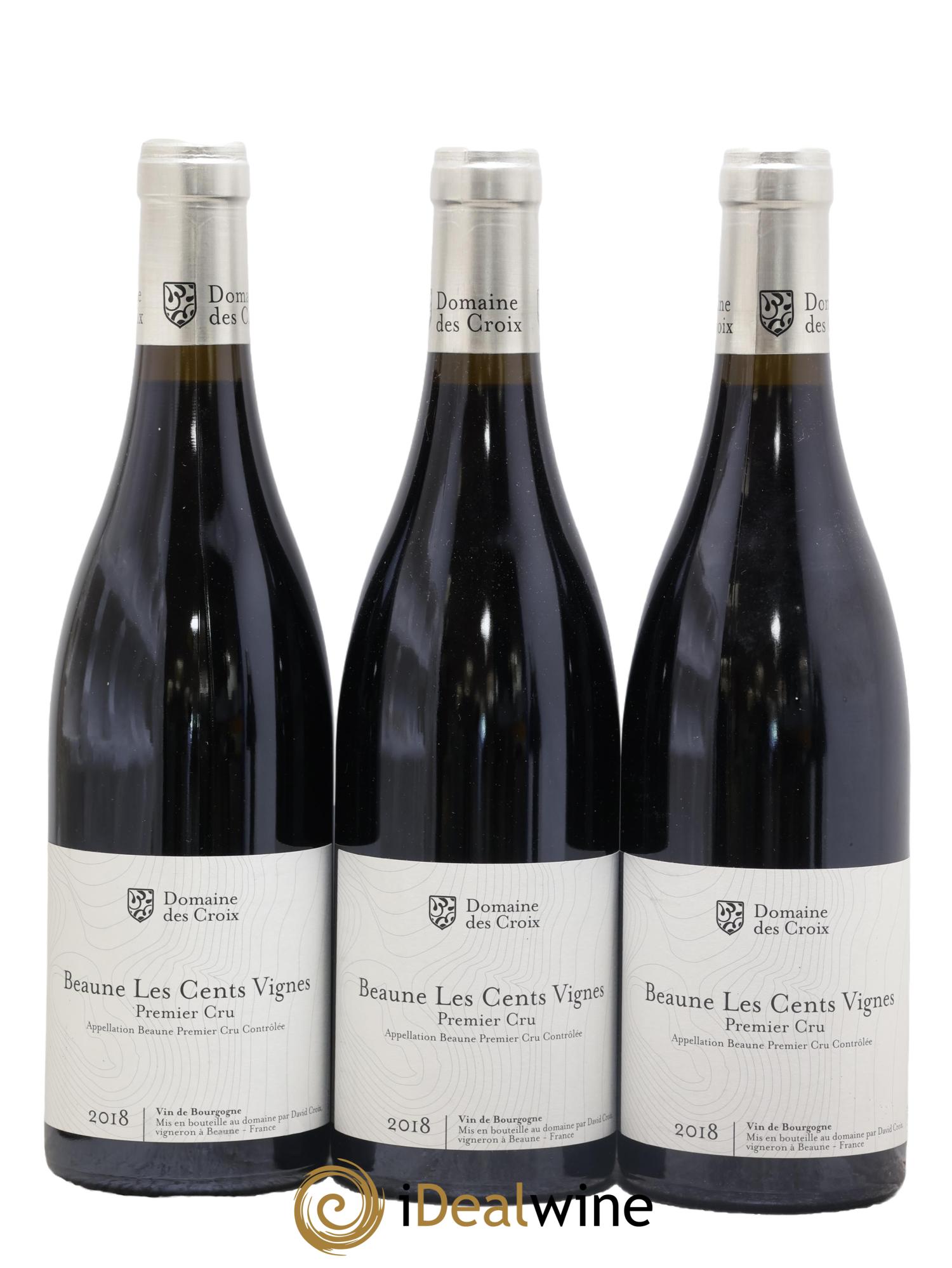 Beaune 1er Cru Les Cents vignes Croix (Domaine des) 2018 - Lot of 3 bottles - 0