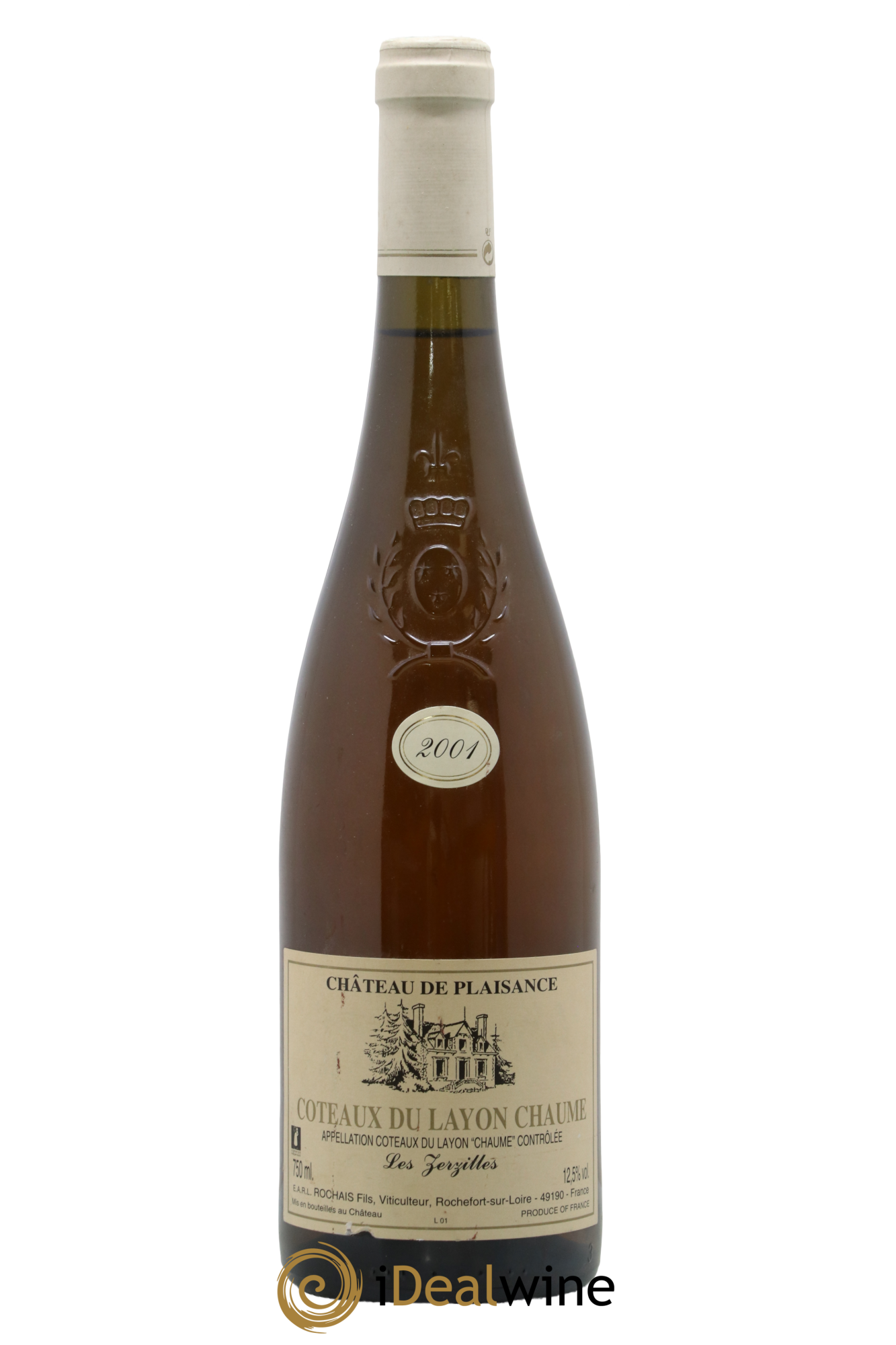 Coteaux du Layon Chaume Les Zerzilles Château De Plaisance 2001 - Lot de 1 bouteille - 0