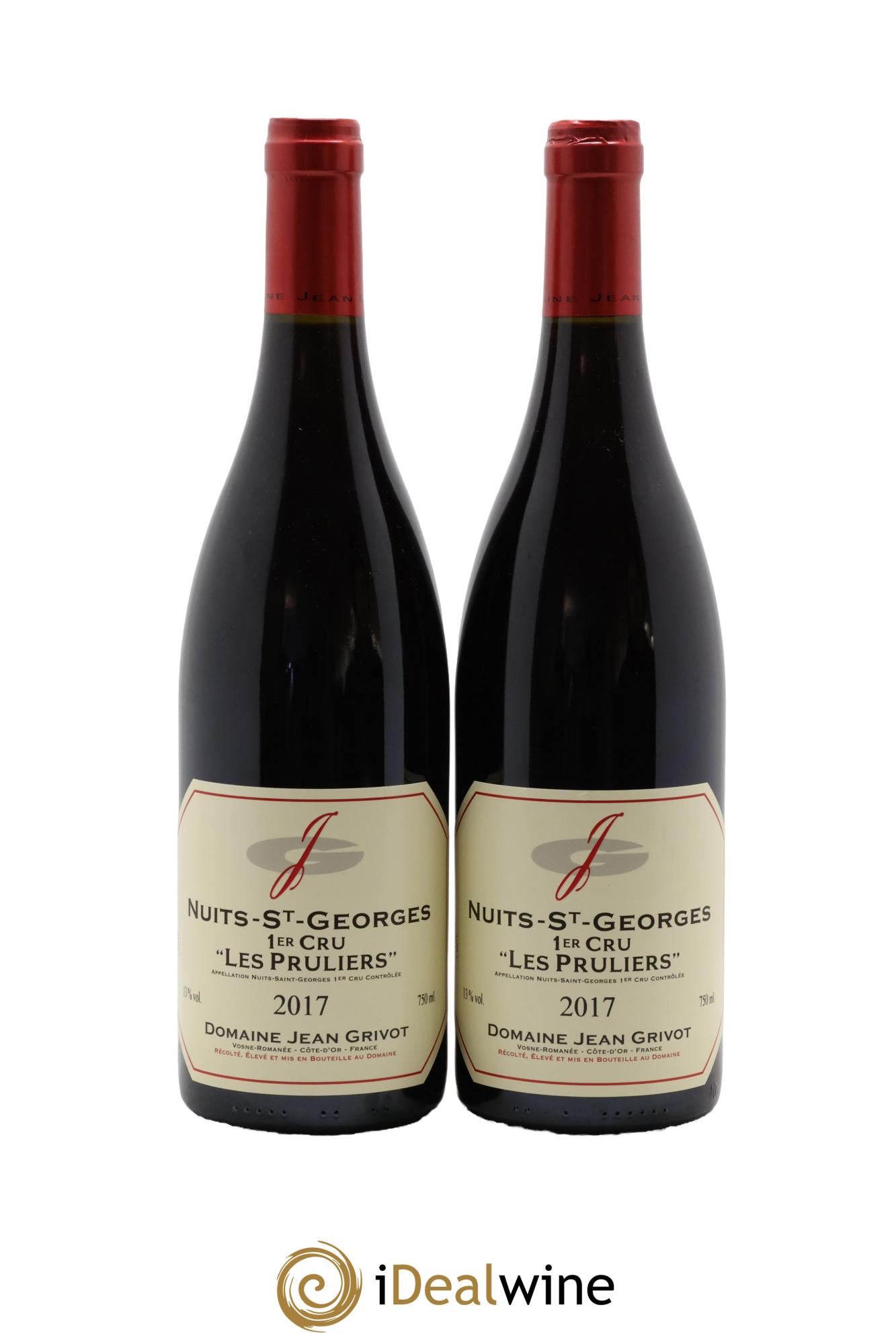 Nuits-Saint-Georges 1er Cru Les Pruliers Jean Grivot 2017 - Lot de 2 bouteilles - 0