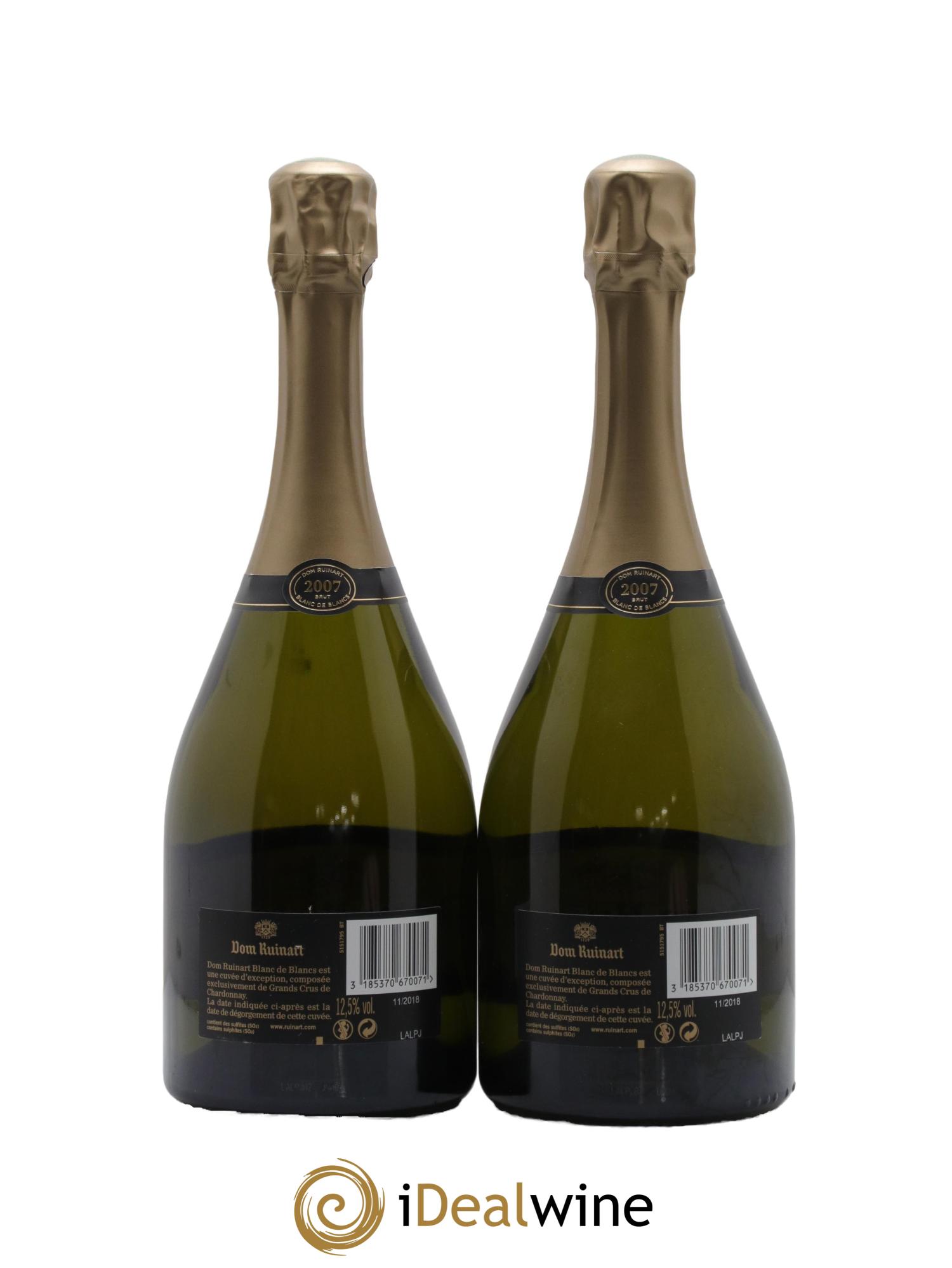 Dom Ruinart Brut Ruinart 2007 - Lot of 2 bottles - 1