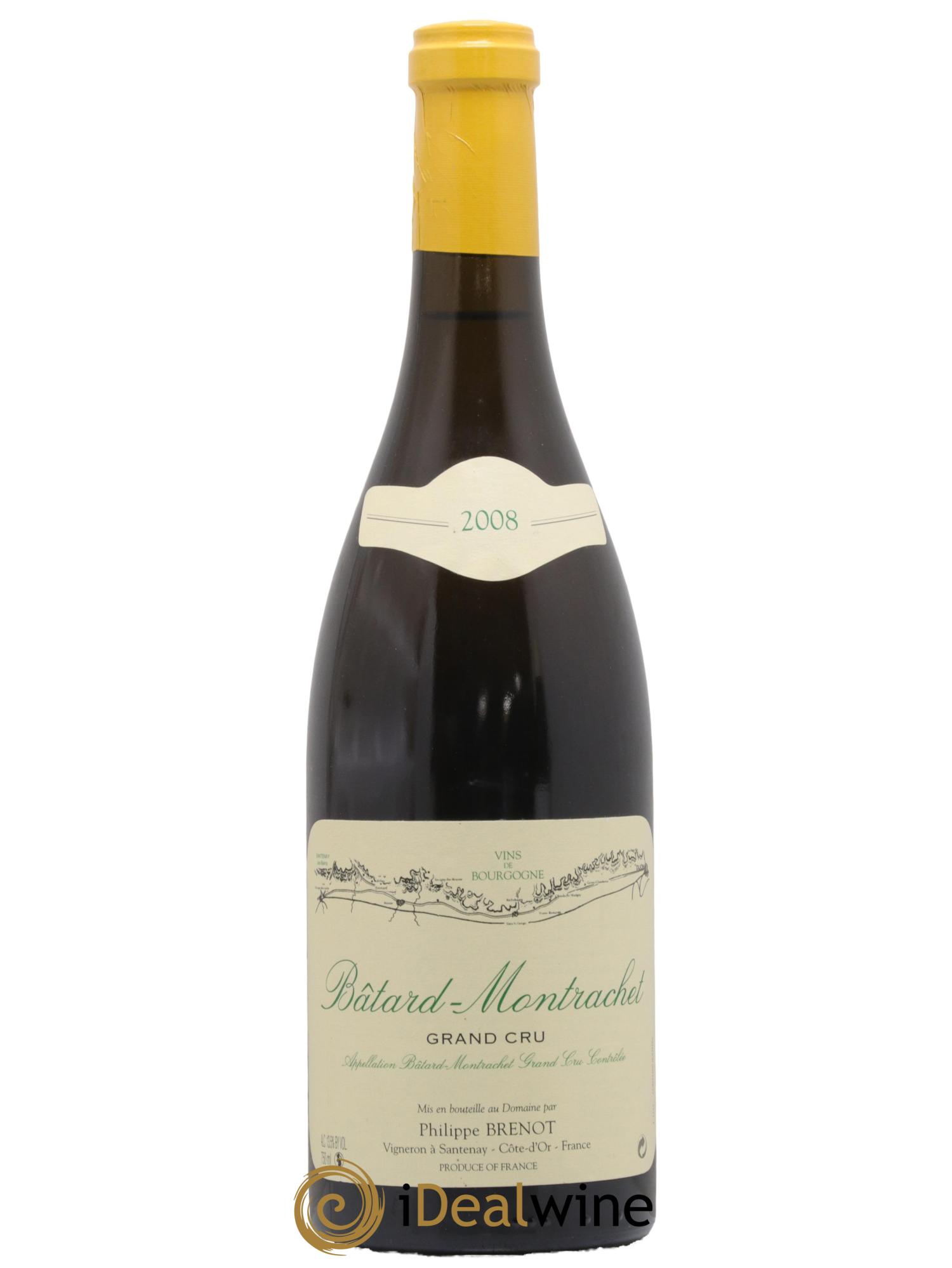 Bâtard-Montrachet Grand Cru Domaine Philippe Brenot 2008 - Lot de 1 bouteille - 0