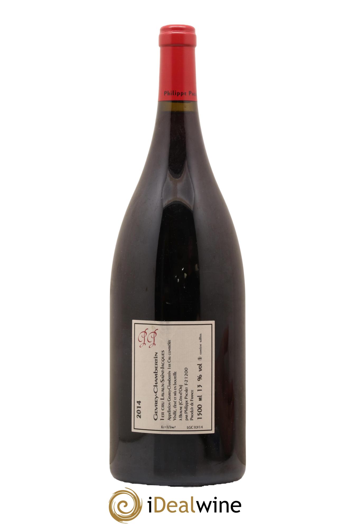 Gevrey-Chambertin 1er Cru Lavaux Saint-Jacques Philippe Pacalet 2014 - Lot de 1 magnum - 1