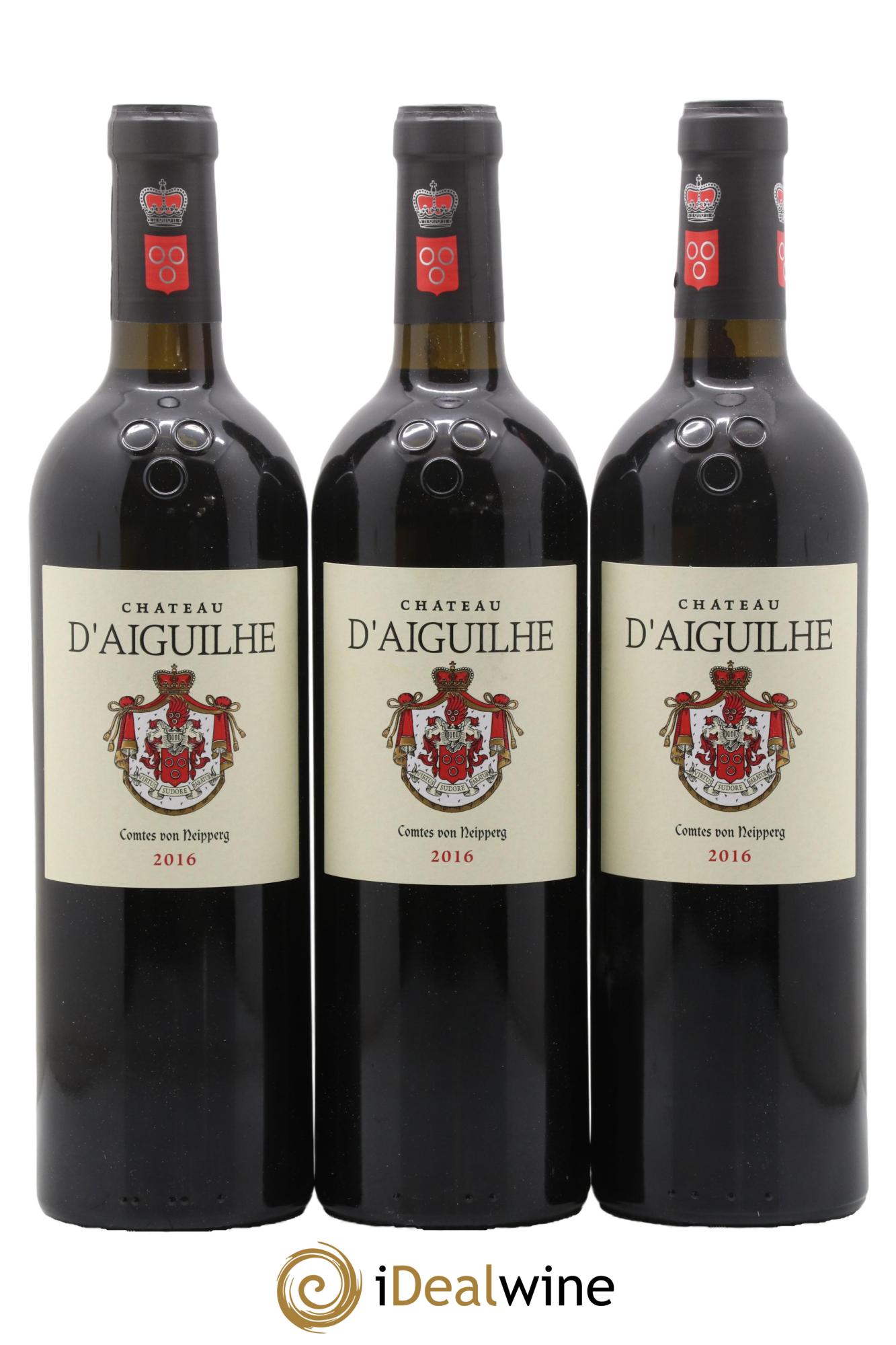 Château d' Aiguilhe 2016 - Lot of 3 bottles - 0