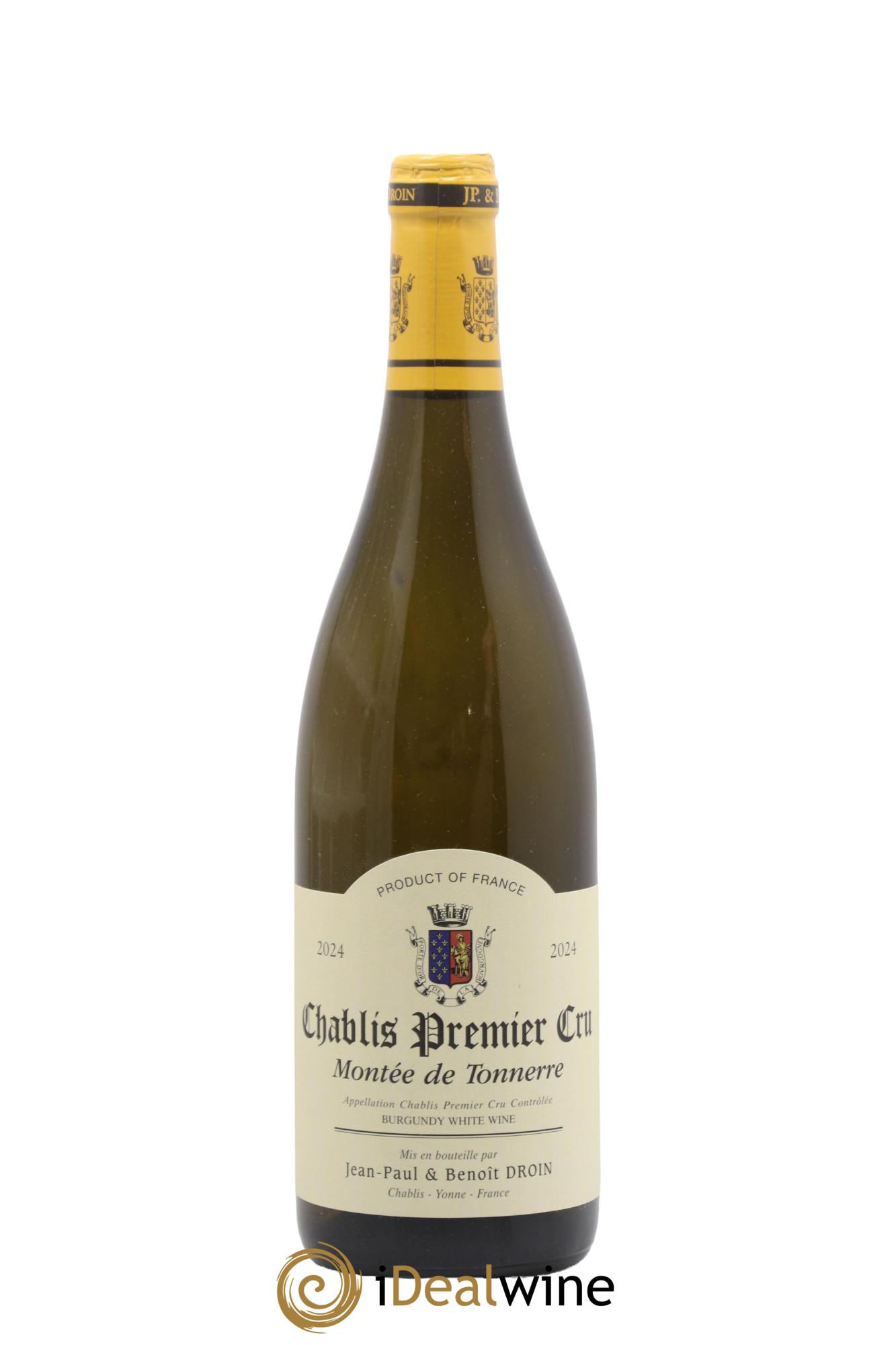 Chablis 1er Cru Montée de Tonnerre Jean-Paul & Benoît Droin (Domaine) 2024 - Lot de 1 bouteille - 0