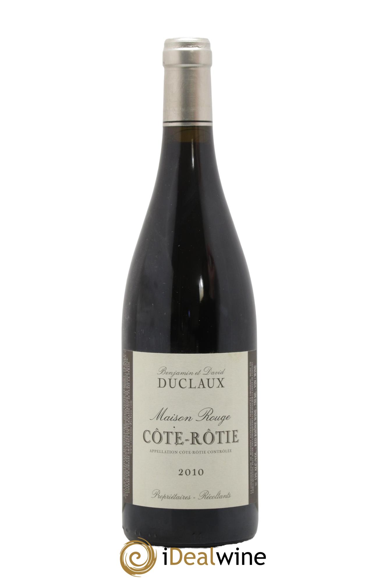 Côte-Rôtie Maison Rouge Domaine Duclaux 2010 - Lot de 1 bouteille - 0
