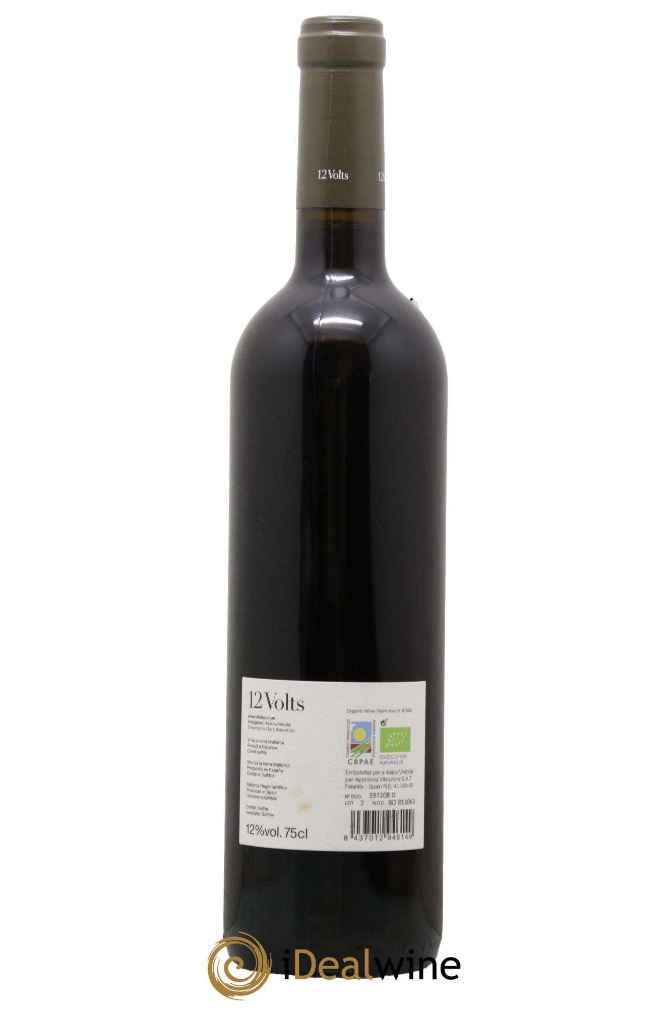 Vino de la Tierra de Mallorca 12 Volts 4 Kilos Vinícola 2021 - Lot of 1 bottle - 1
