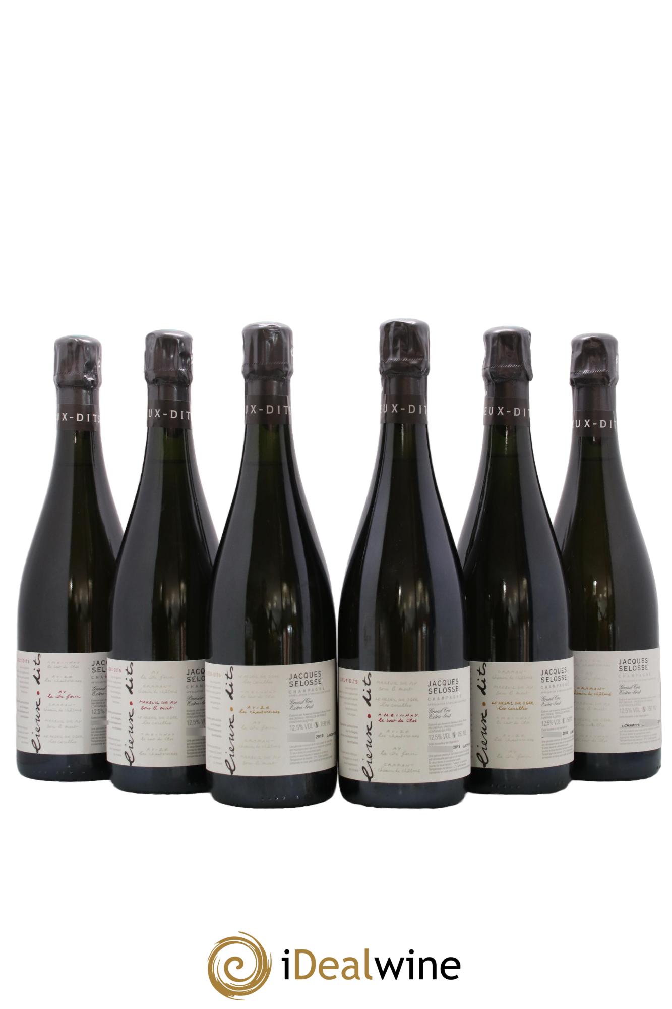 Caisse Collection Lieux-dits Jacques Selosse - Lot of 6 bottles - 0