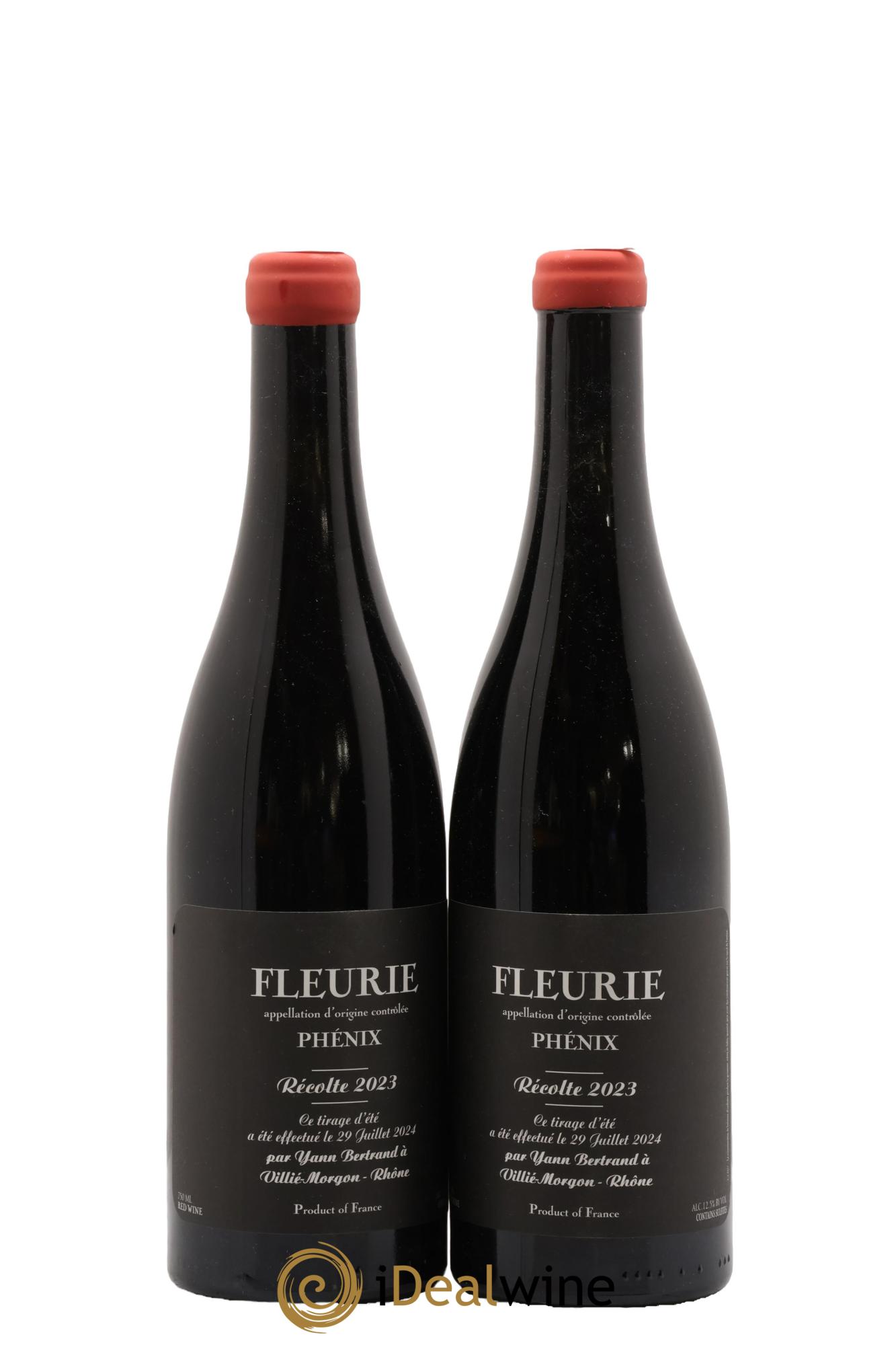 Fleurie Phénix Yann Bertrand 2023 - Lot of 2 bottles - 0