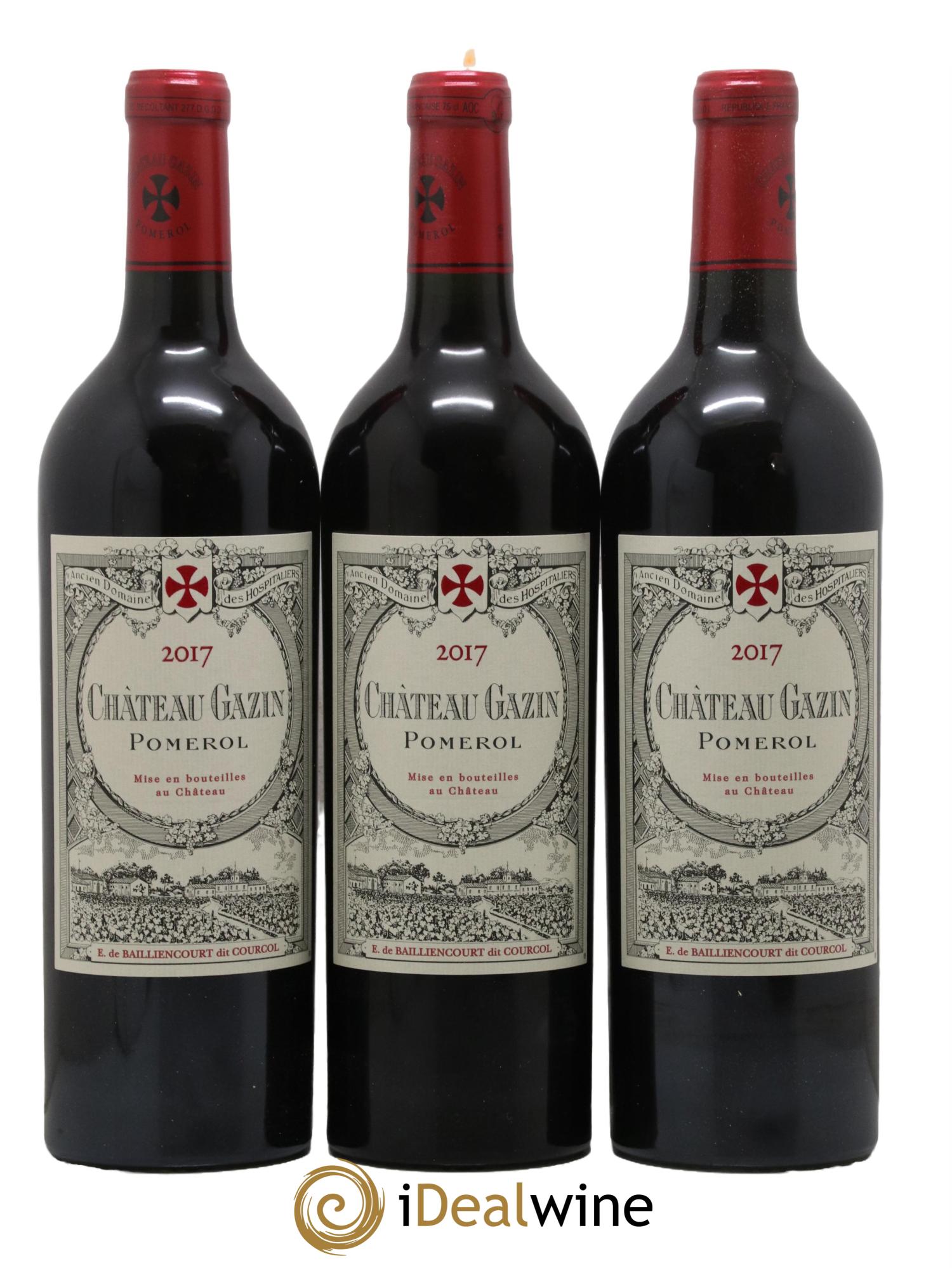 Château Gazin 2017 - Lot de 3 bouteilles - 0