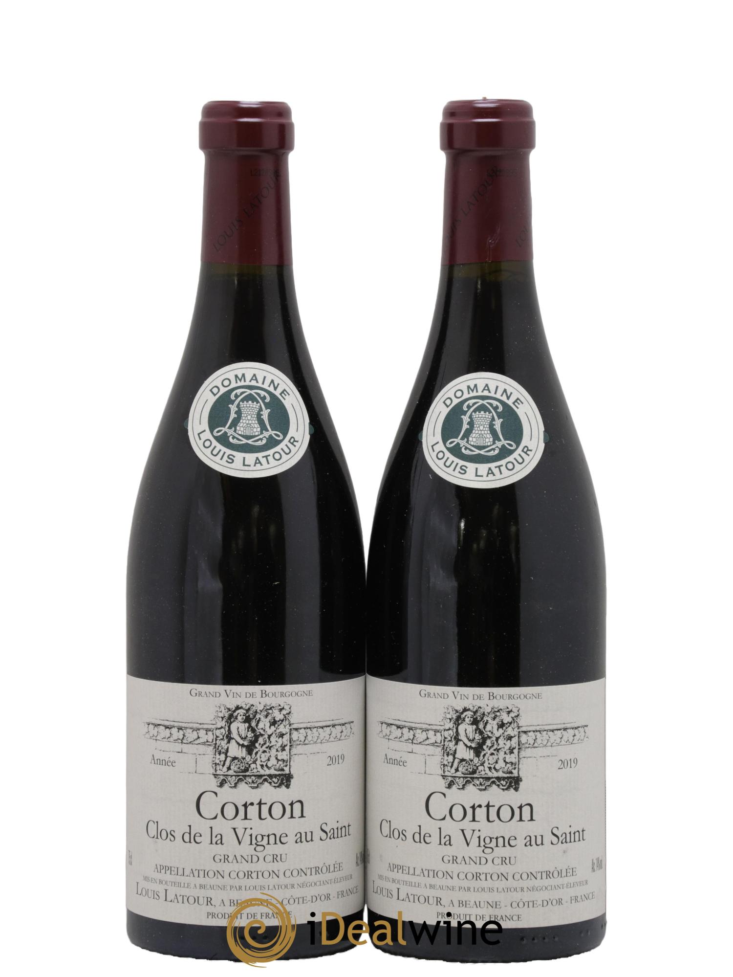 Corton Grand Cru Clos de la vigne au Saint Louis Latour 2019 - Posten von 2 Flaschen - 0
